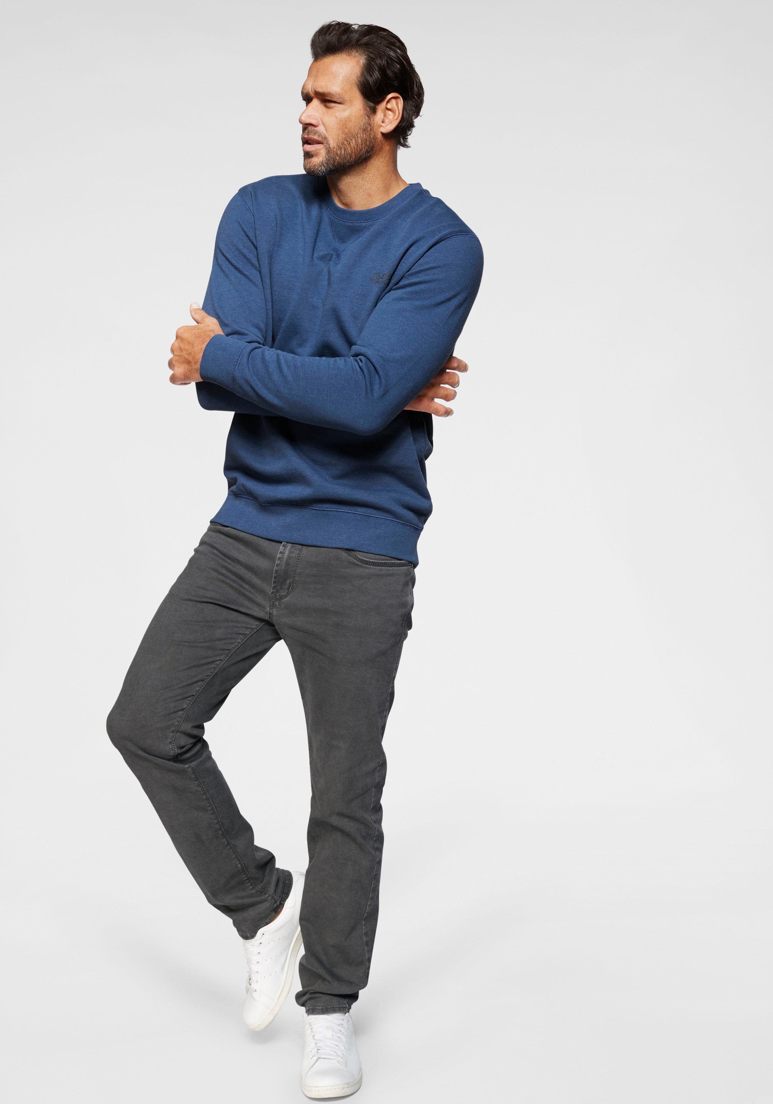 Man's World Sweatshirt Lange mouwen, basic-stijl, effen, ronde hals