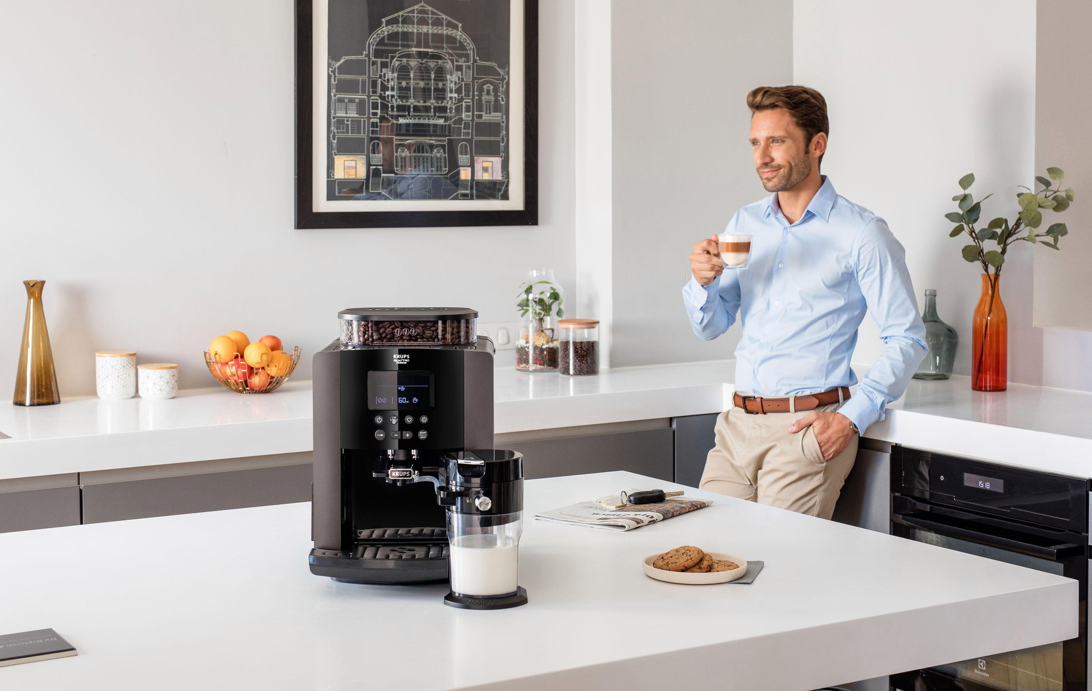 Krups Volautomatisch koffiezetapparaat EA819E Arabica Latte Quattro Force  online shop | OTTO