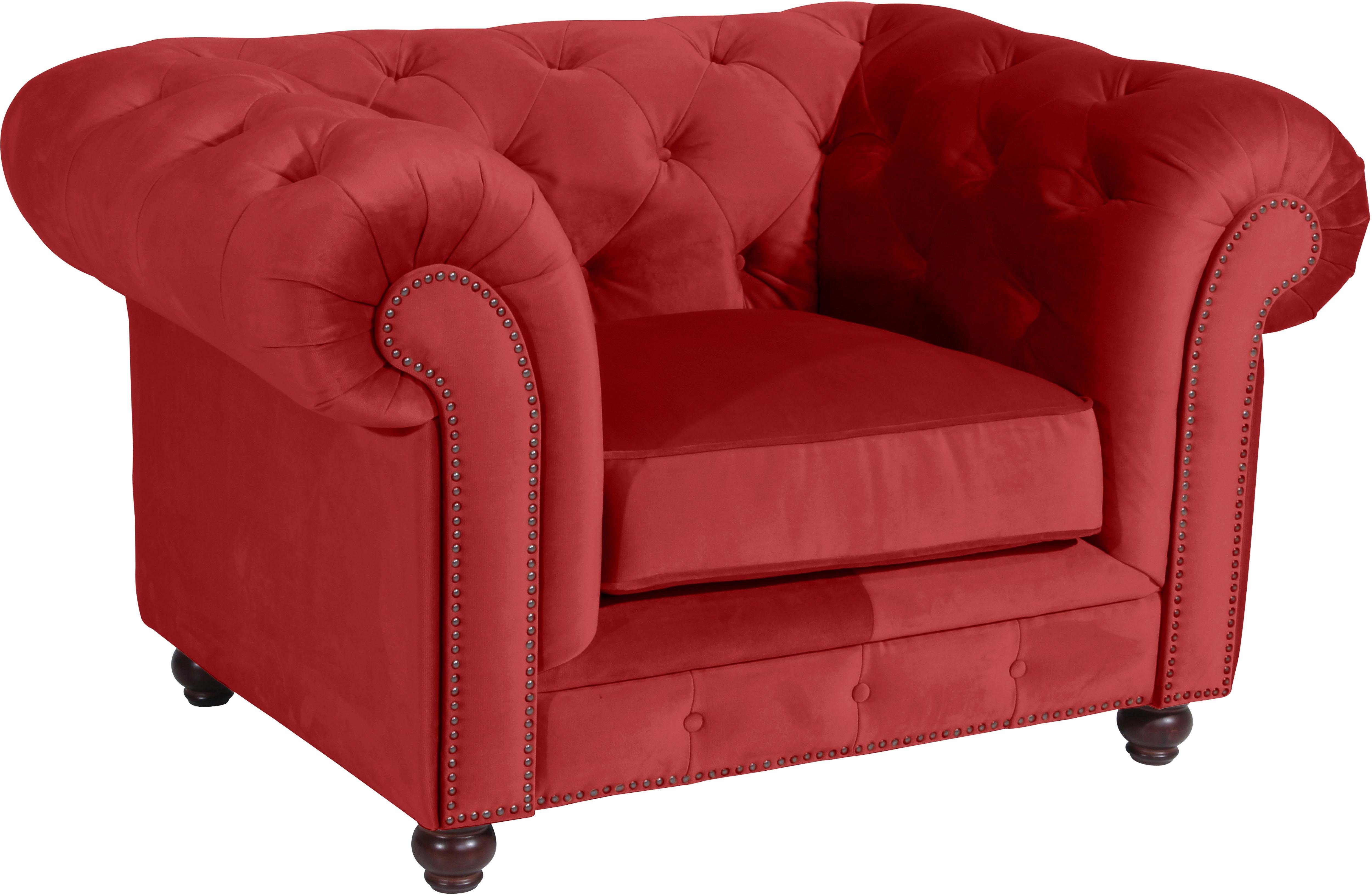 Max Winzer® Chesterfield-fauteuil Old Engeland met elegante knoopstiksels