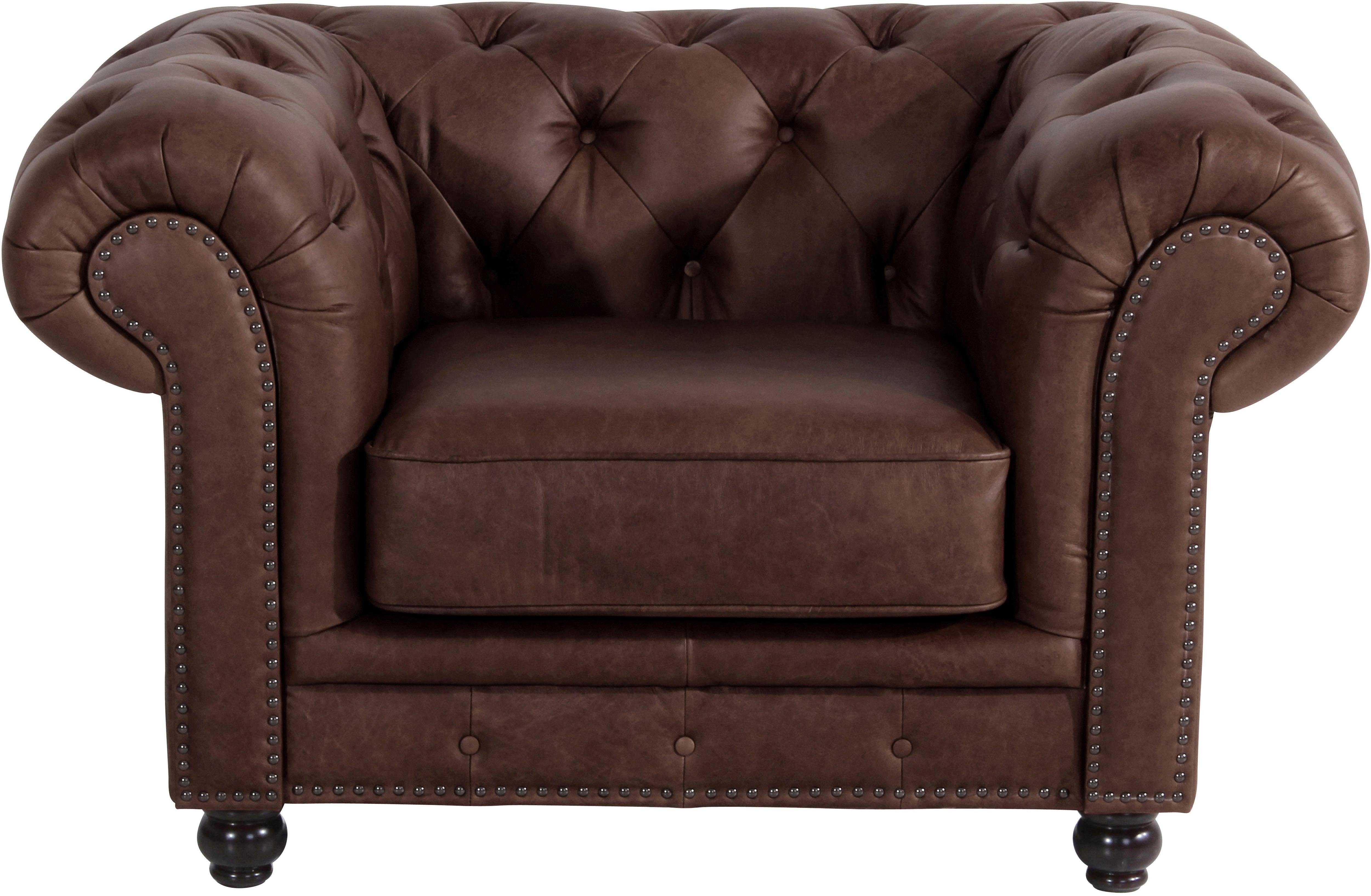 MAX WINZER® Chesterfield fauteuil Old Engeland online MAX WINZER® leren oorfauteuil »Valerie«, in chesterfield