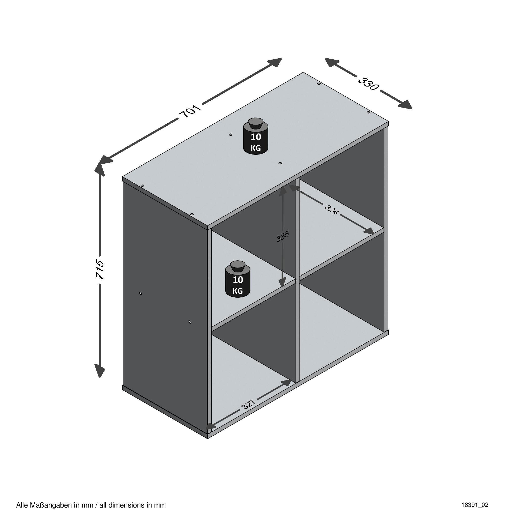 FMD Multifunctionele kast Mega 400