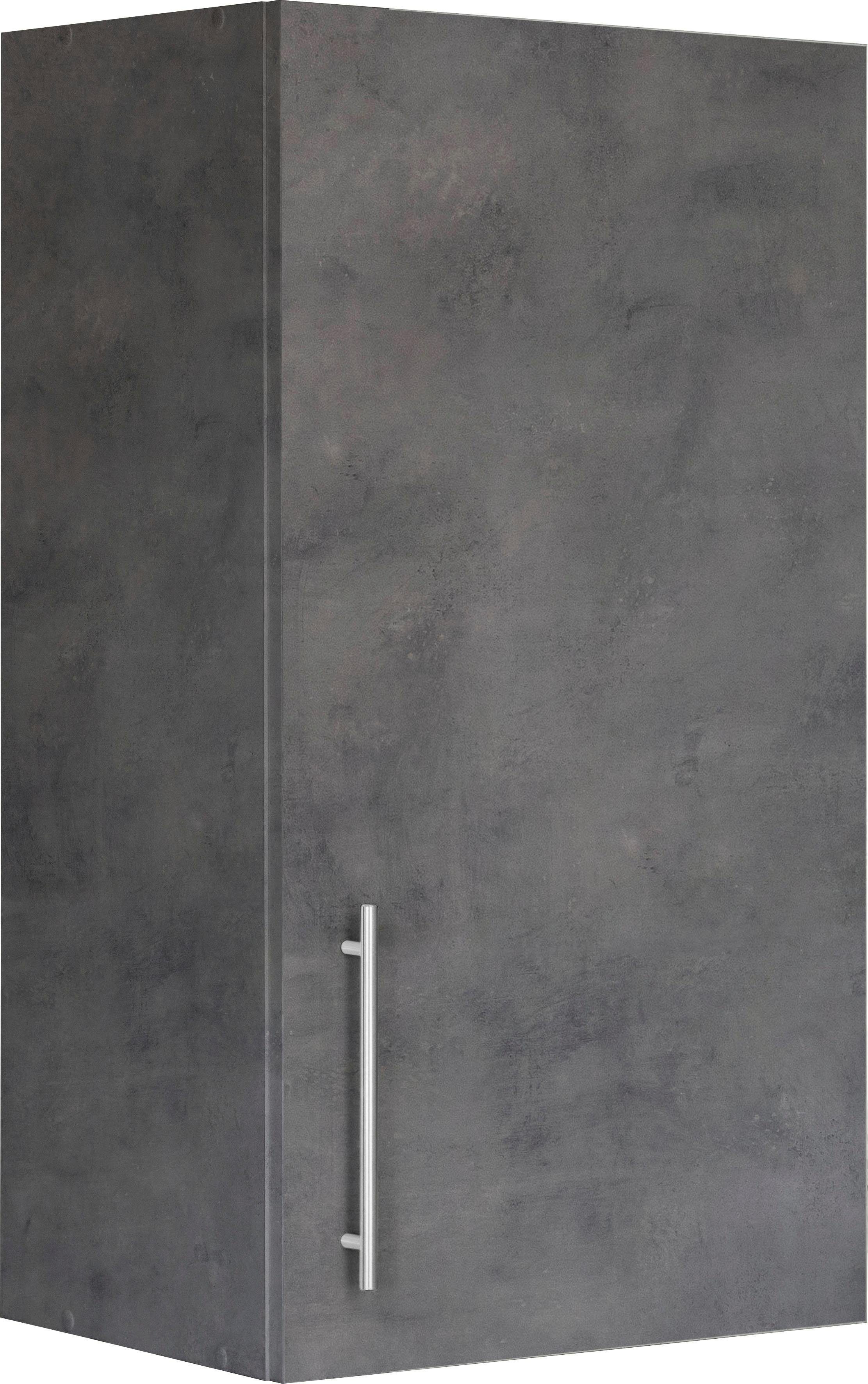 wiho Küchen Hangend kastje Cali 50 cm breed, 90 cm hoog opbergkasten grijs