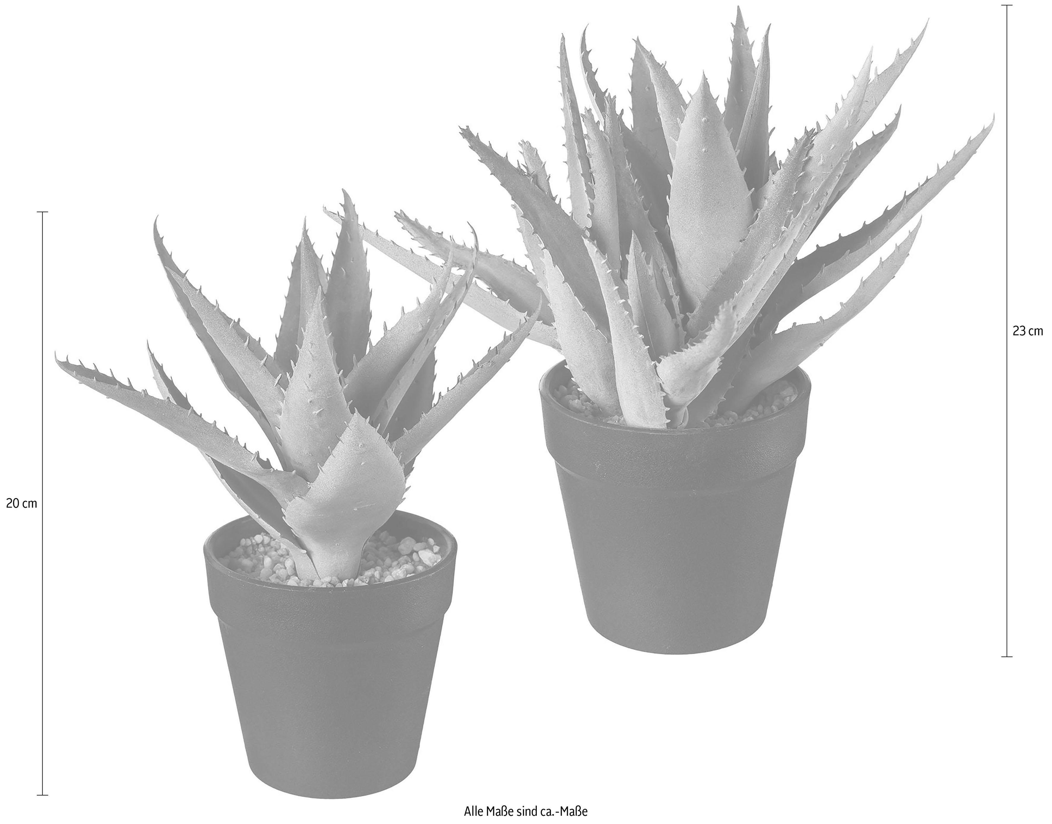 Creativ green Kunst-potplanten (2 stuks)