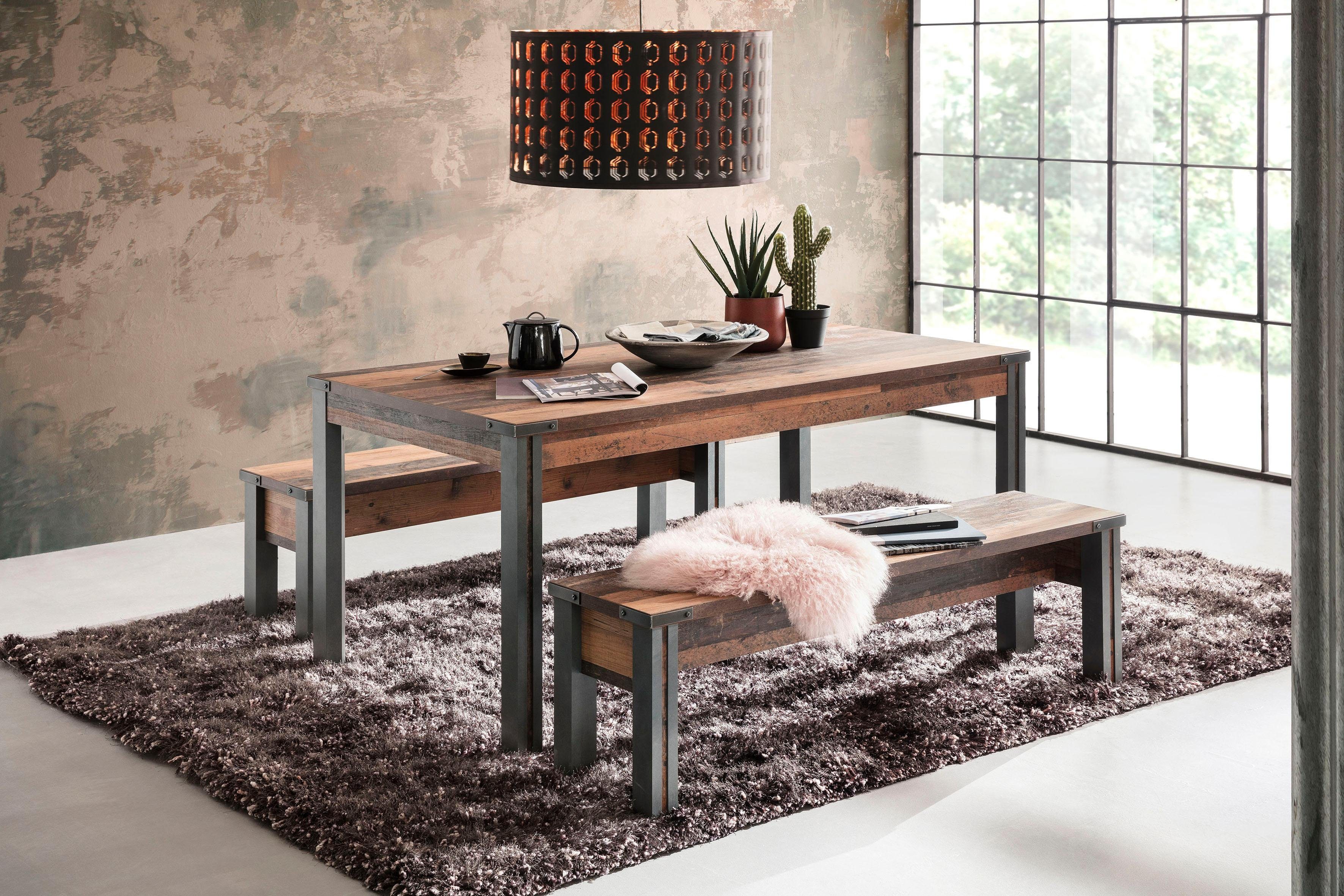Home affaire Zitbank BRISTOL Eetkamerbank met plaats voor 2 personen - (B/D/H) 140/35/44 cm