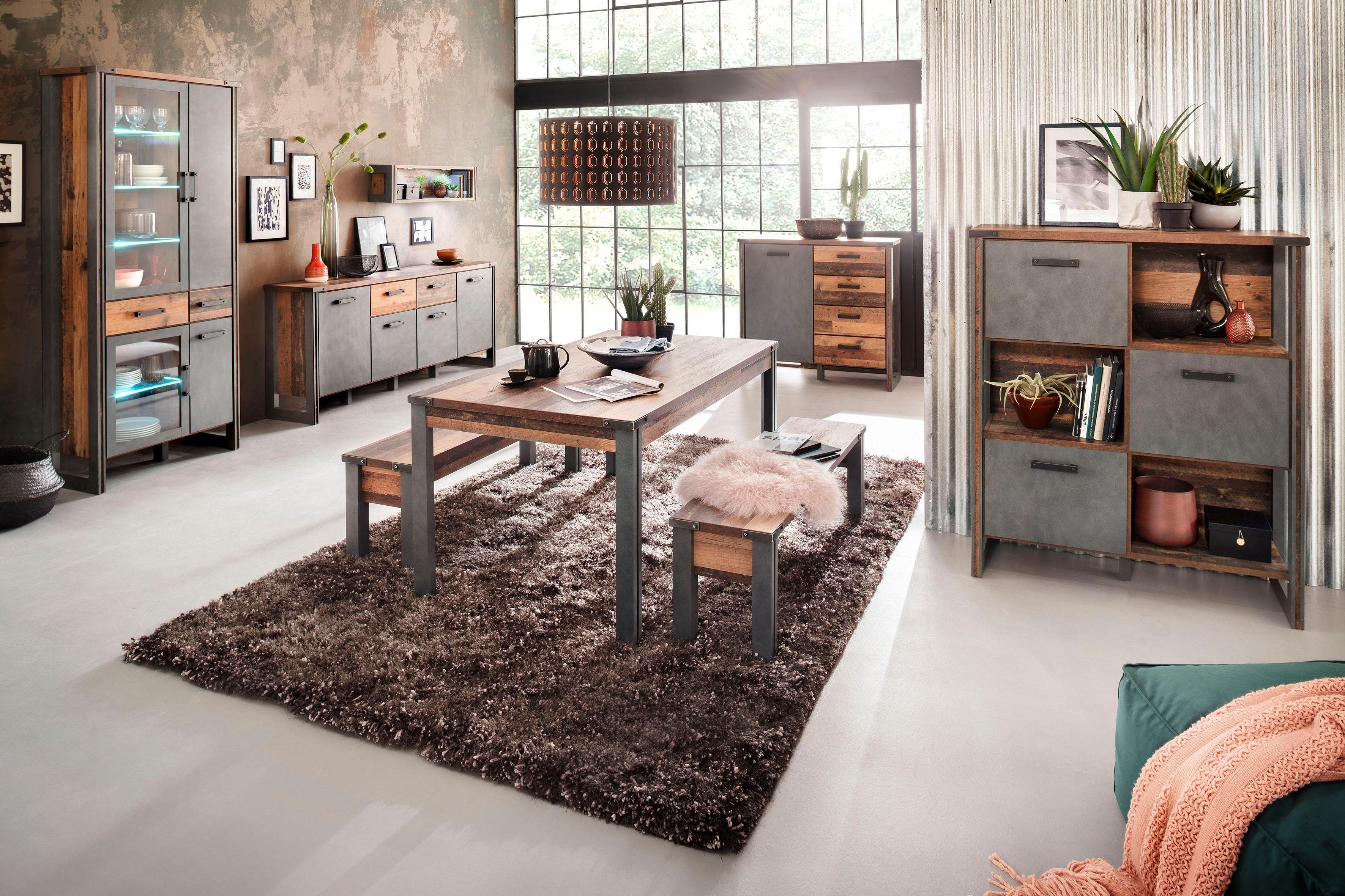 Home affaire Zitbank BRISTOL Eetkamerbank met plaats voor 2 personen - (B/D/H) 140/35/44 cm