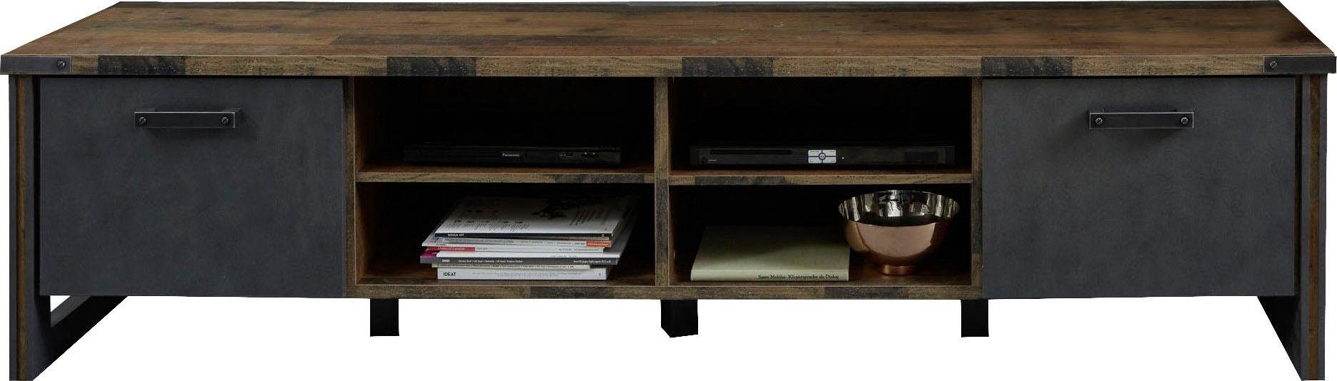 Home affaire Tv-meubel BRISTOL Brede tv-tafel in industriële stijl - Afmetingen (B/D/H) 207/42/52 cm