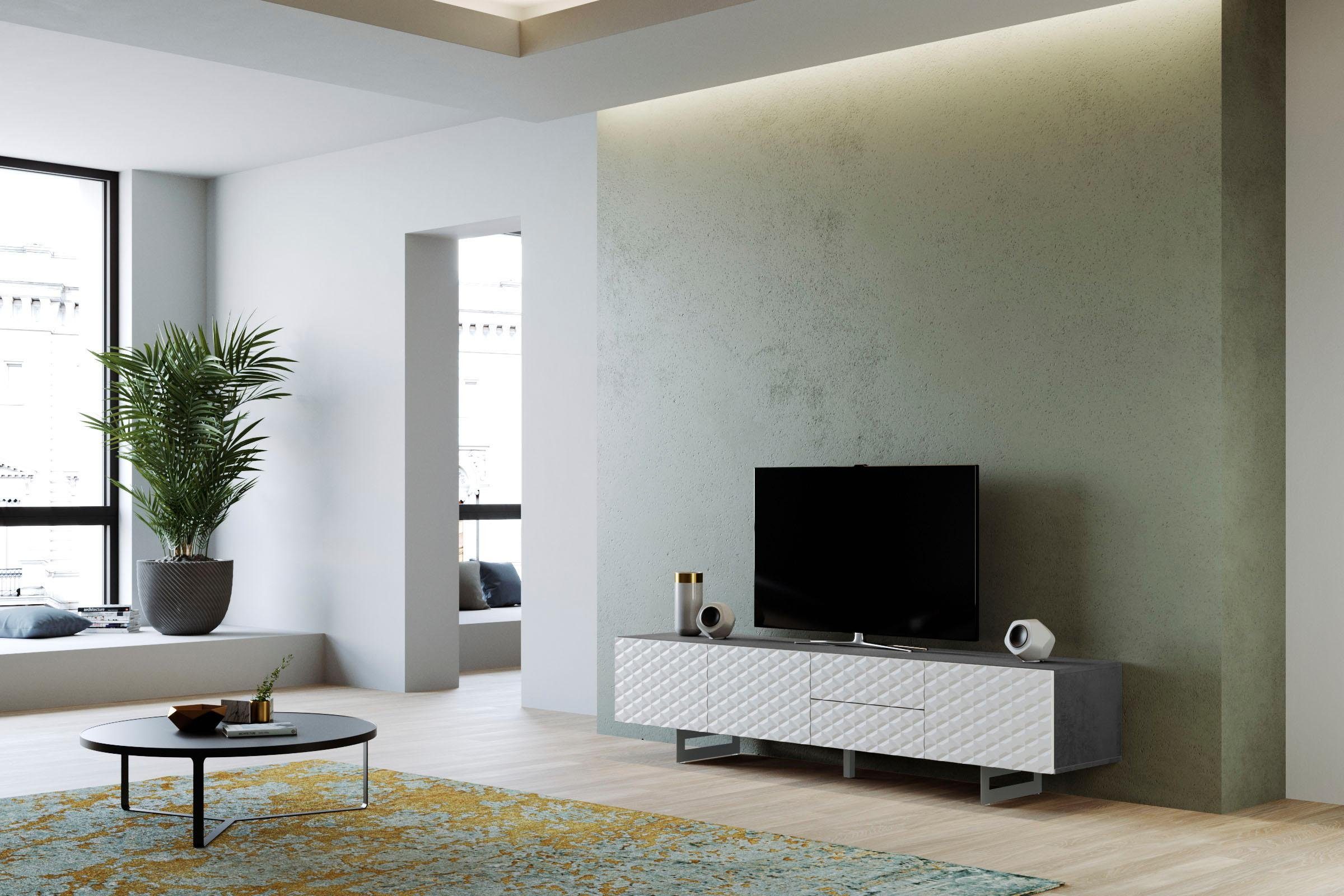 DIVENTA Tv-meubel Corfu Breedte 220 cm