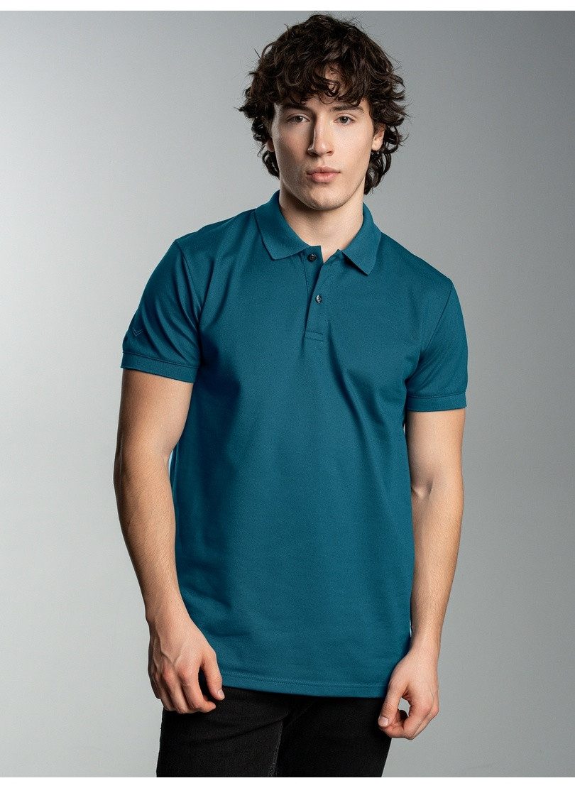 Trigema Poloshirt TRIGEMA slim fit poloshirt van DELUXE-piqué (1-delig)