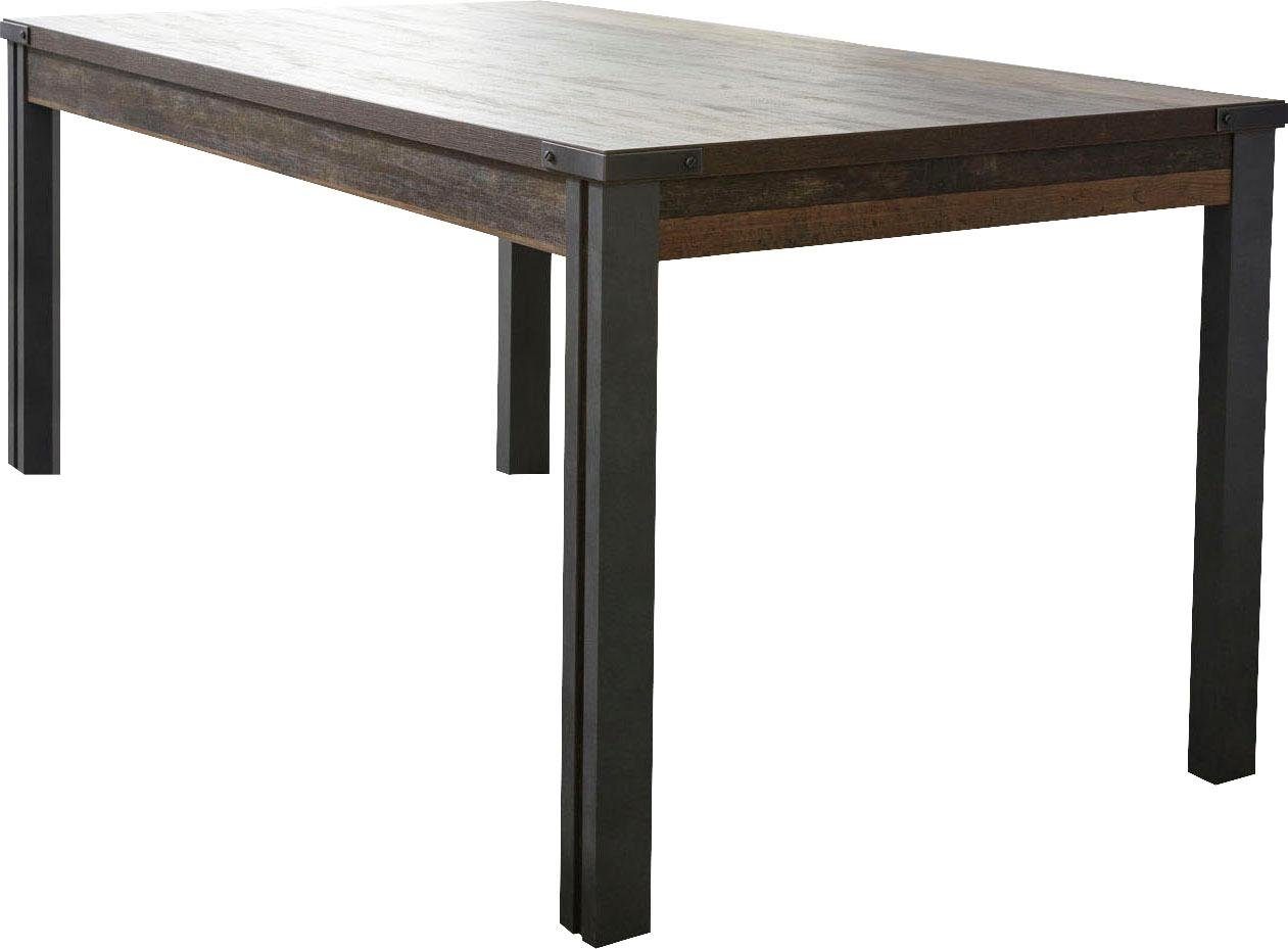 Home affaire Eettafel BRISTOL Eetkamertafel in industriële stijl - afmetingen (B/D/H) 160/90/77 cm