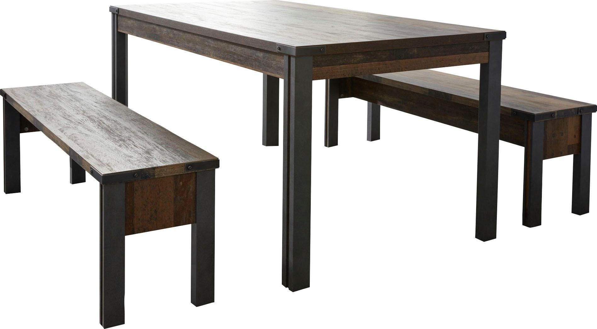 Home affaire Zitbank BRISTOL Eetkamerbank met plaats voor 2 personen - (B/D/H) 140/35/44 cm