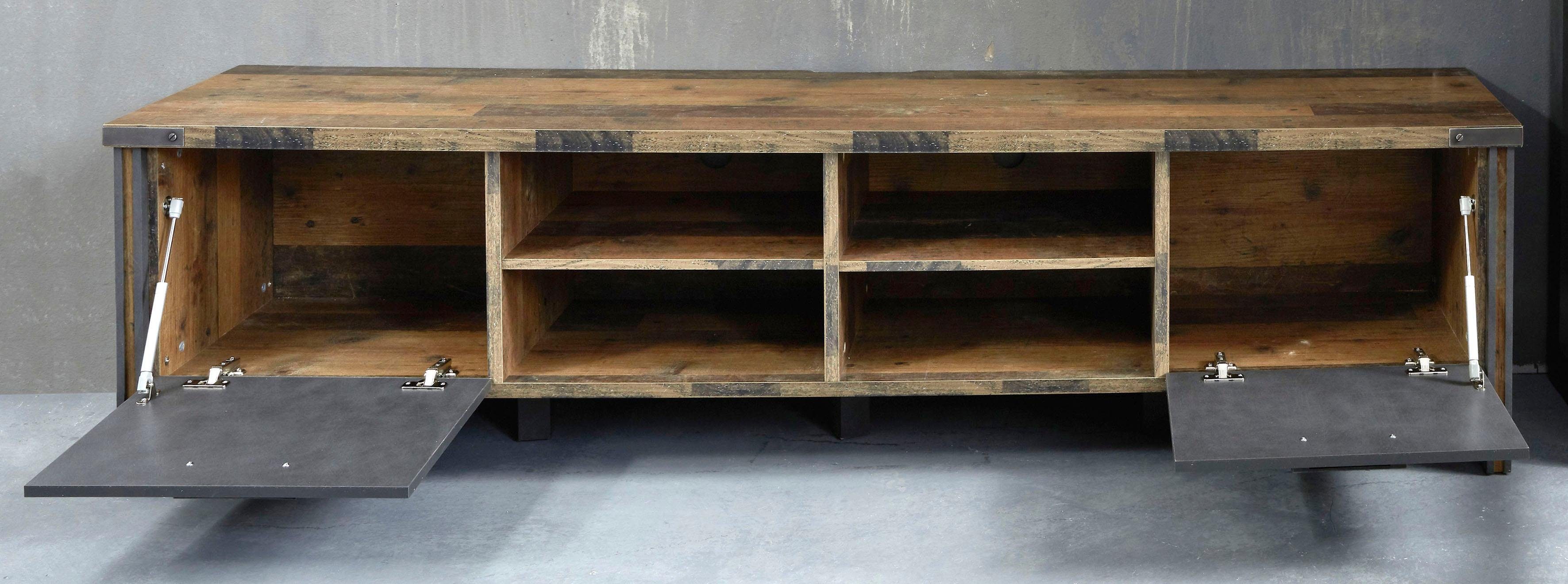 Home affaire Tv-meubel BRISTOL Brede tv-tafel in industriële stijl - Afmetingen (B/D/H) 207/42/52 cm