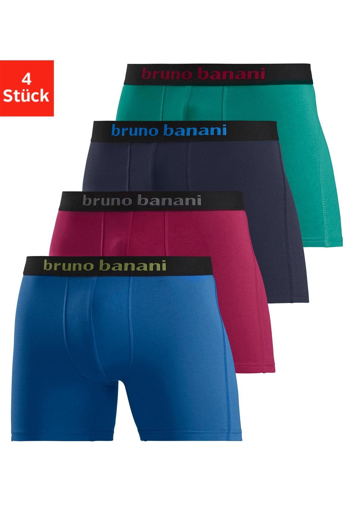 NU 15% KORTING: Bruno Banani boxershort lang (set van 4)