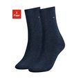 tommy hilfiger sokken met platte teennaad (2 paar) blauw