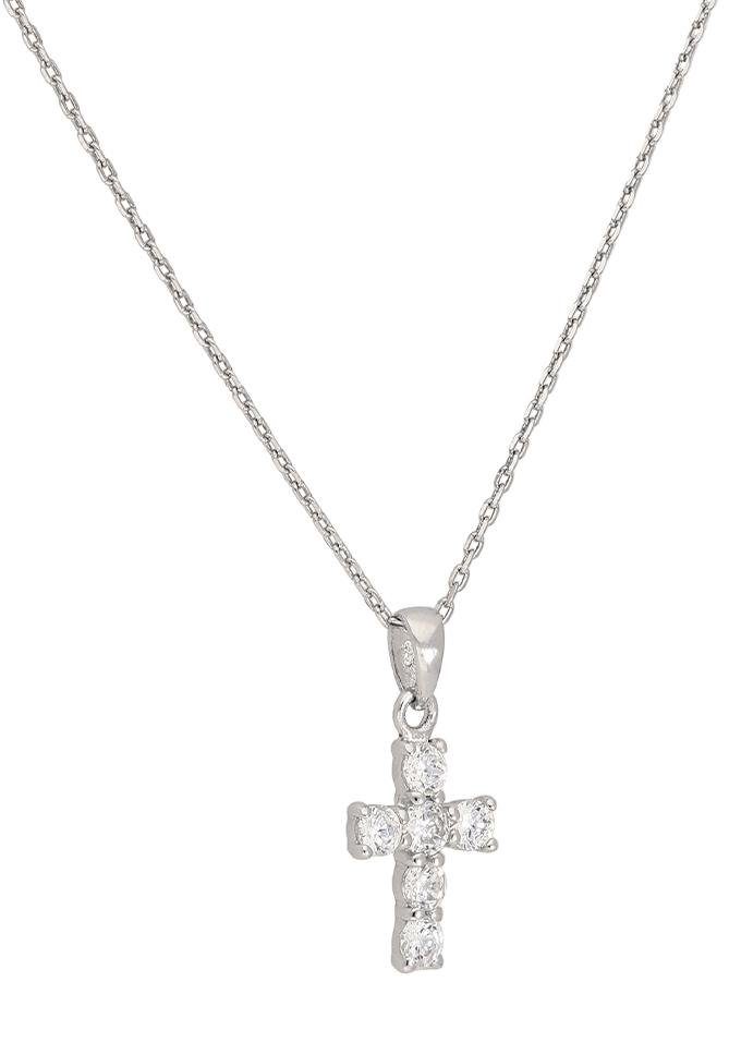 Firetti Ketting met hanger Sieraad cadeau zilver 925 halssieraad halsketting ankerkette kruis