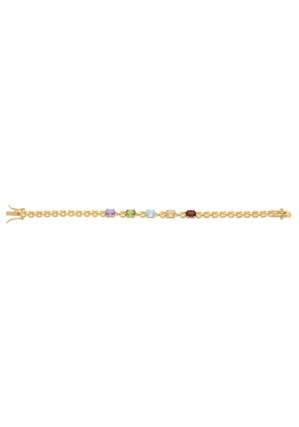 Firetti Armband Sieraad cadeau zilverkleur 925 armband armketting edelsteen