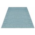 carpet city vloerkleed moda soft 2081 korte pool, unikleurig, zachte pool, woonkamer, slaapkamer, kinderkamer blauw