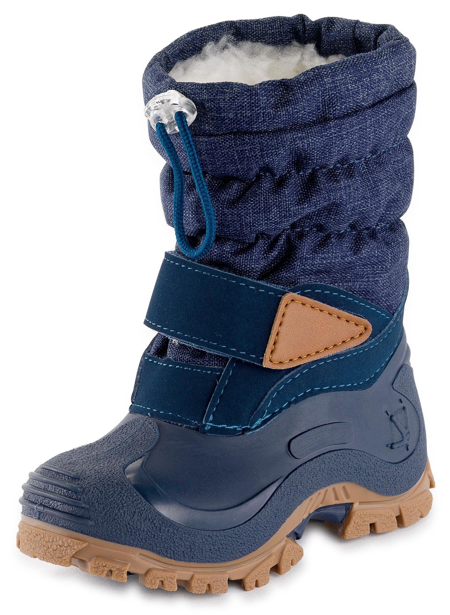 Lurchi Winterlaarzen Snowboots Finn , sneeuwlaarzen met schapenwol, maat sjabloon te downloaden