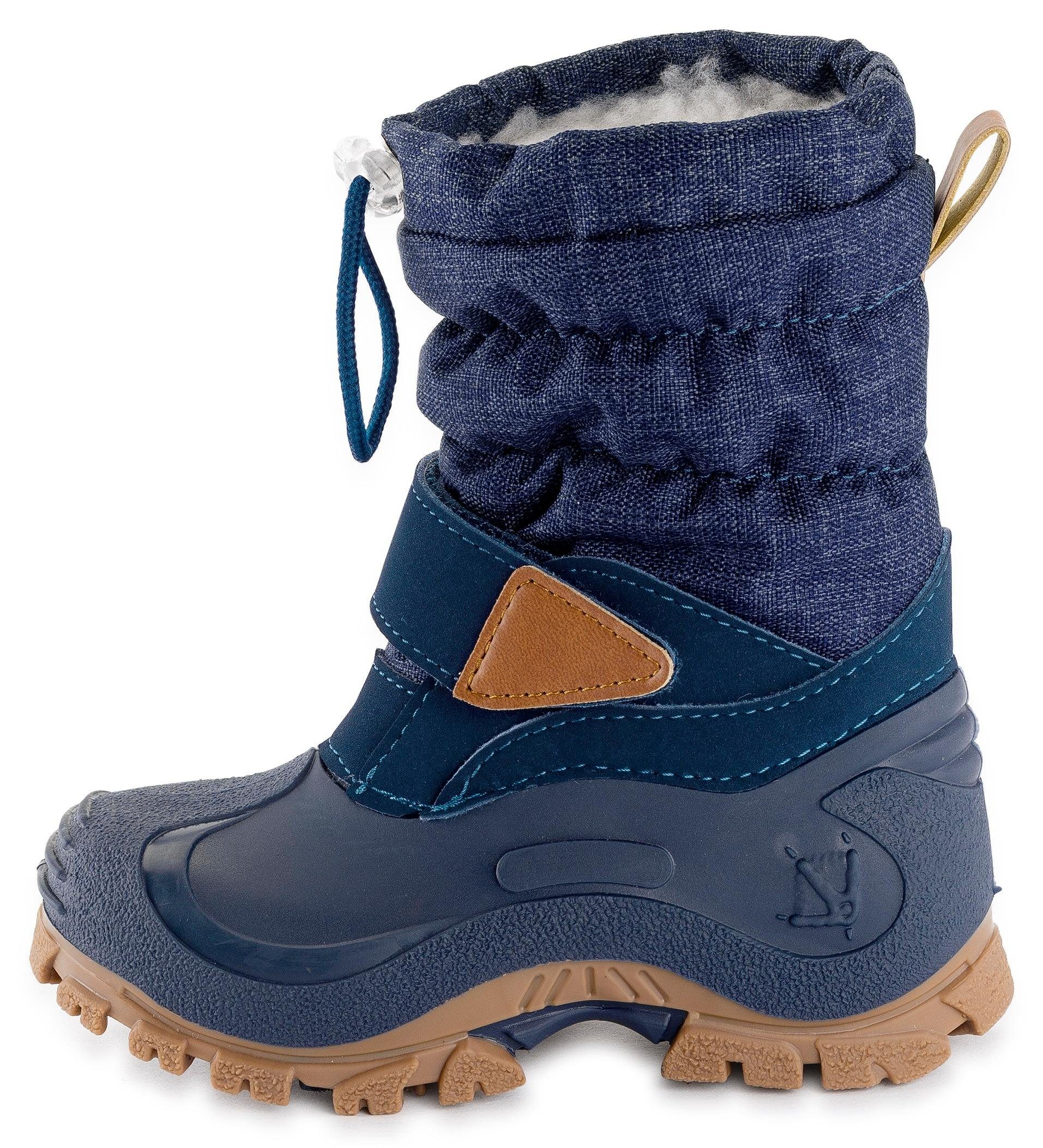 Lurchi Winterlaarzen Snowboots Finn , sneeuwlaarzen met schapenwol, maat sjabloon te downloaden