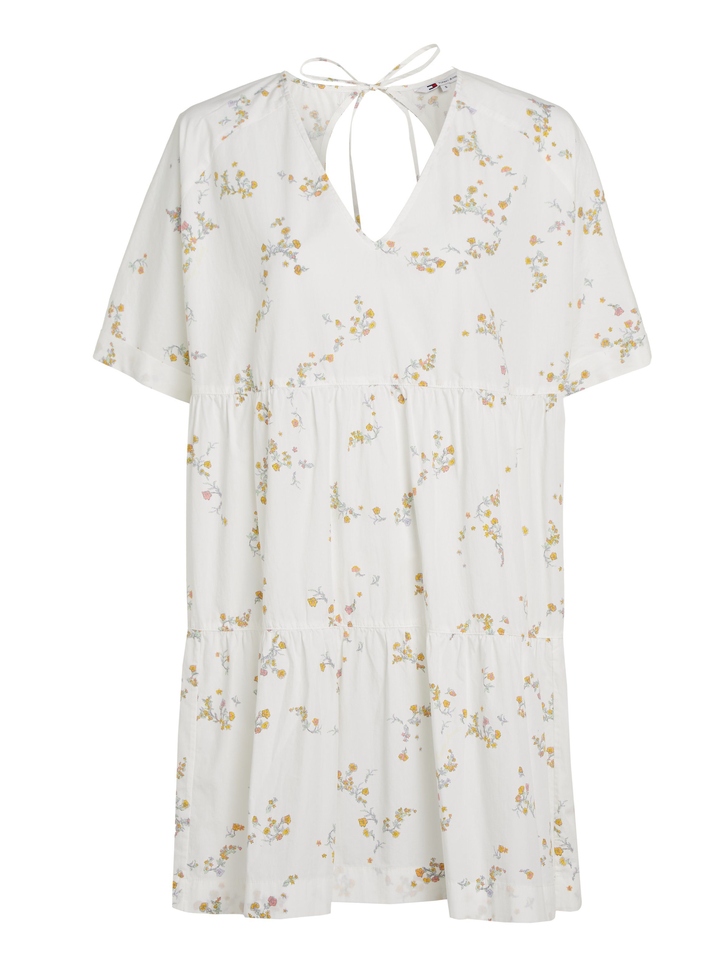 TOMMY JEANS Blousejurk TJW POPLIN A-LINE SS DRESS EXT