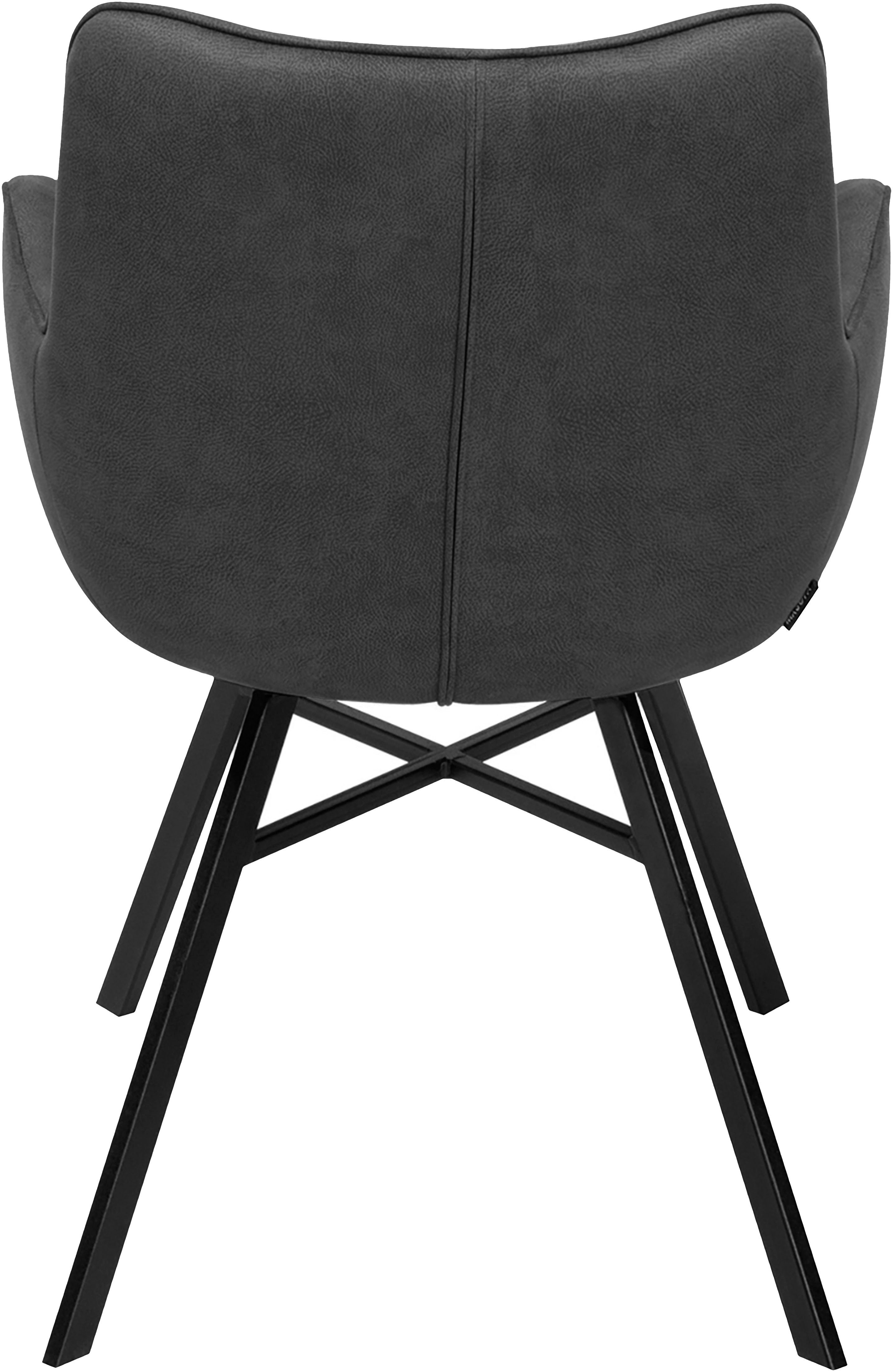 OMG Design Stoel met armleuningen Marcon Eetkamerstoel, onderhoudsvriendelijke bekleding