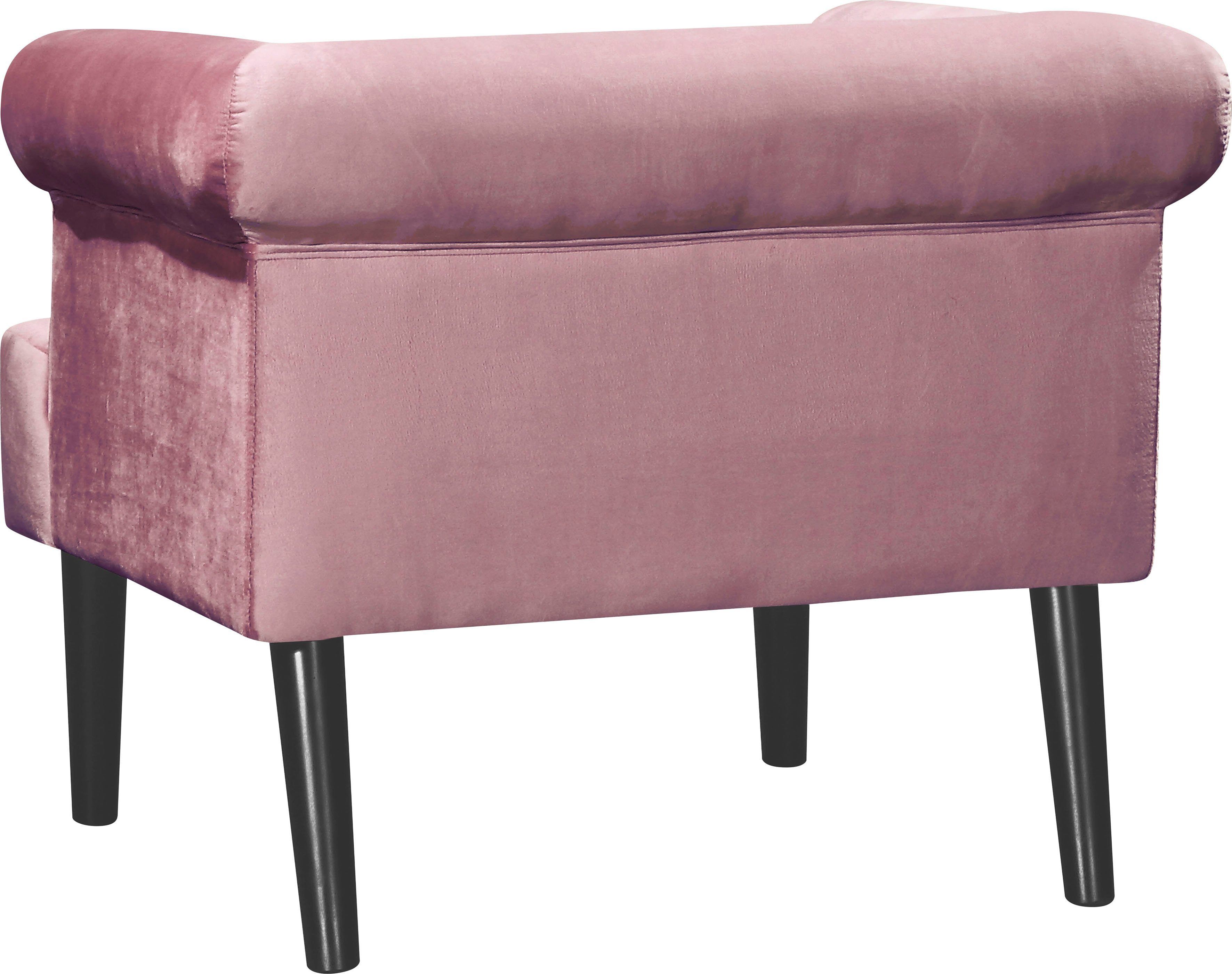 ATLANTIC home collection Fauteuil Charlie Loungestoel met golfvoet