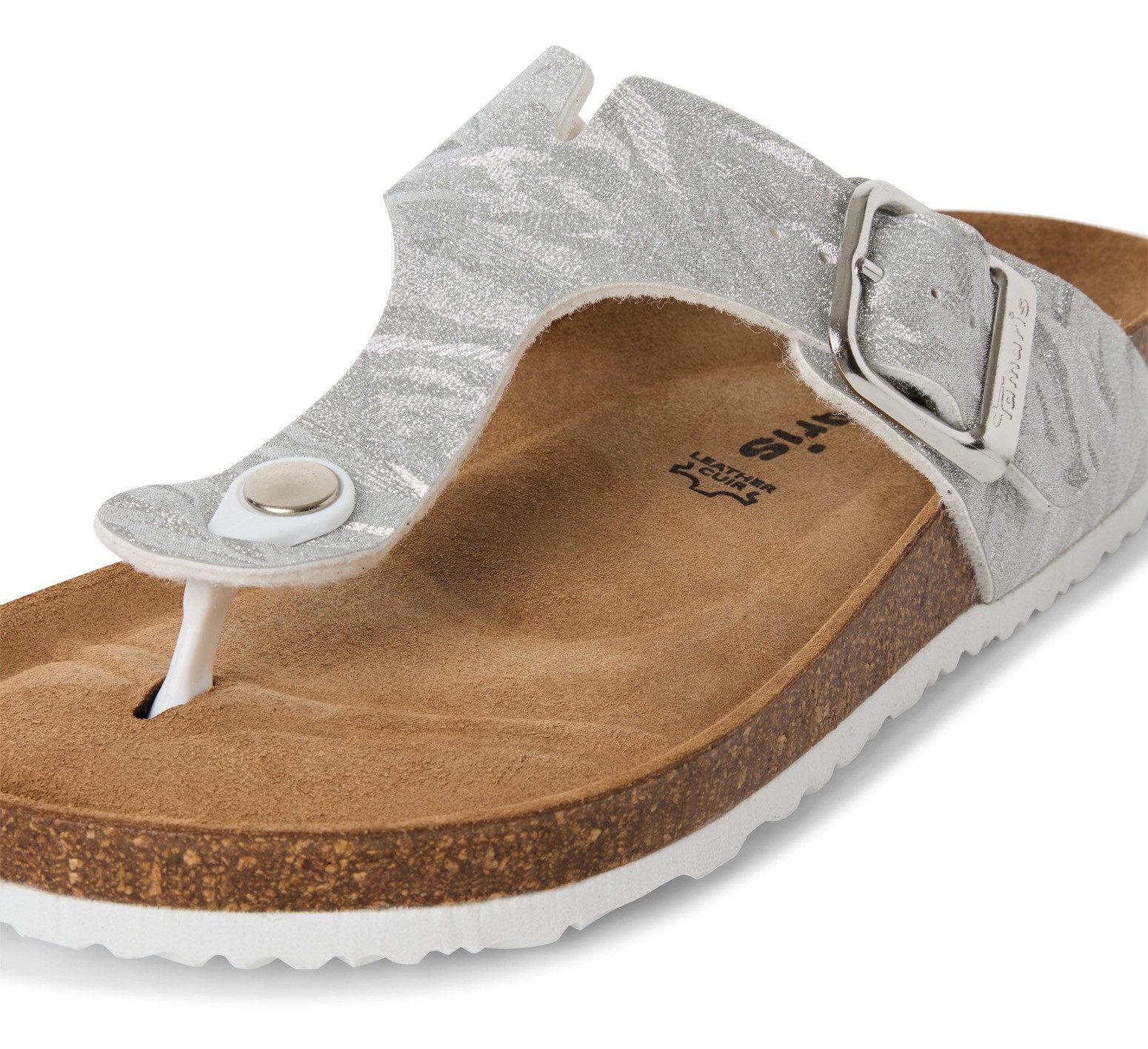 Tamaris Teenslippers Corra zomerschoen, slippers met comfortabele tussenstuk voor de tenen