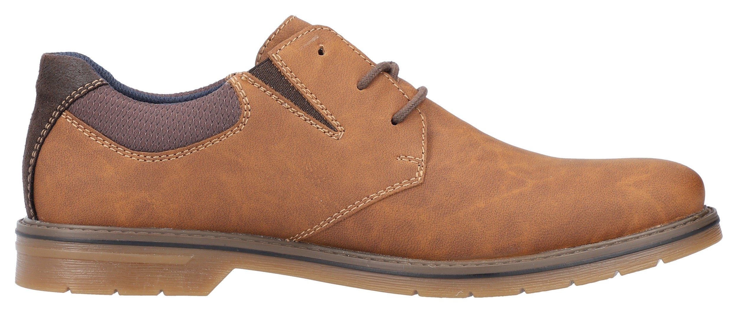 Rieker Veterschoenen met elastische band, vrijetijdsschoen, lage schoen, veterschoen
