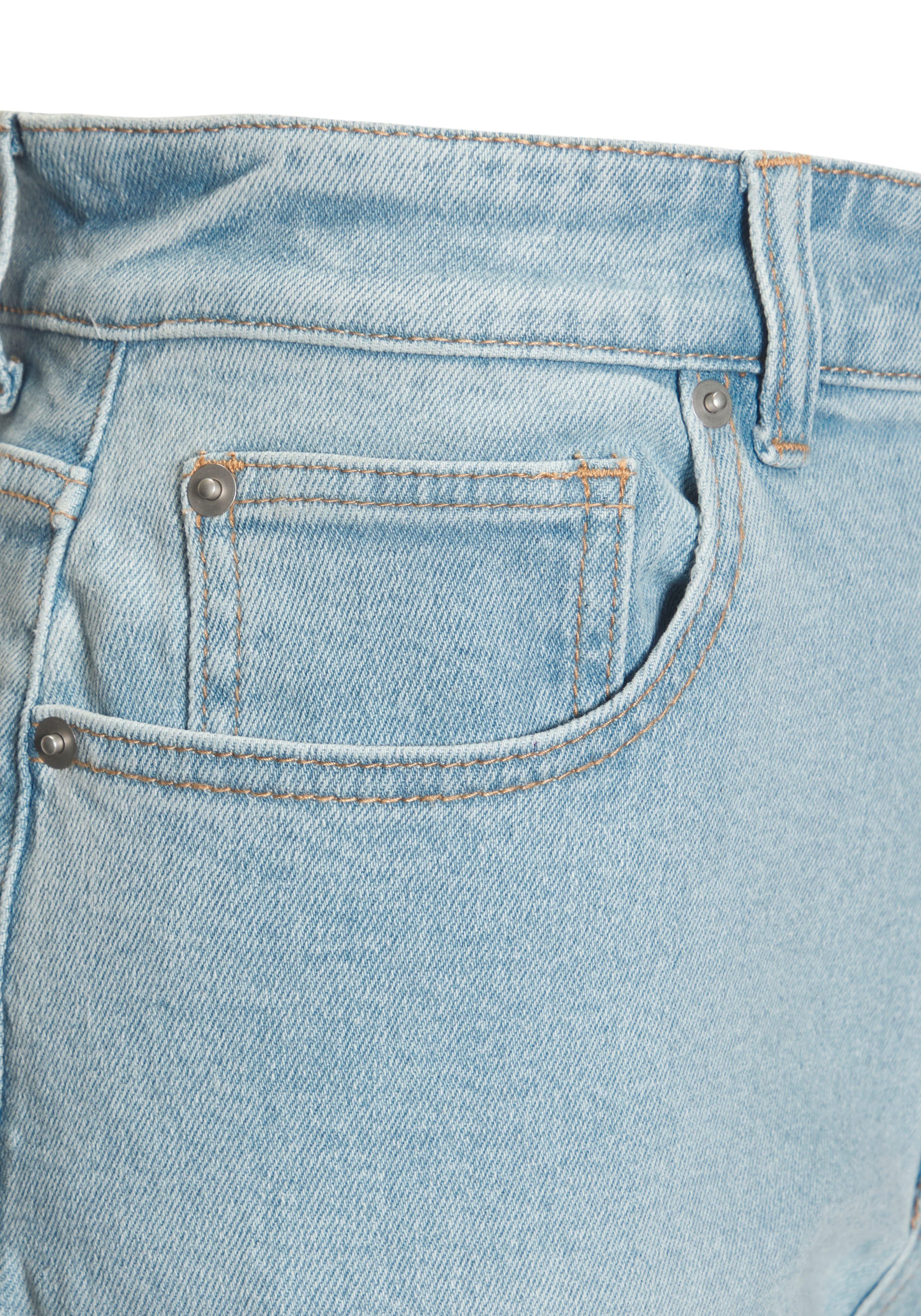 Lascana 7/8 jeans van katoen-denim, straight-leg