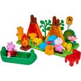 big constructie-speelset big-bloxx peppa pig camping set (25 stuks) multicolor