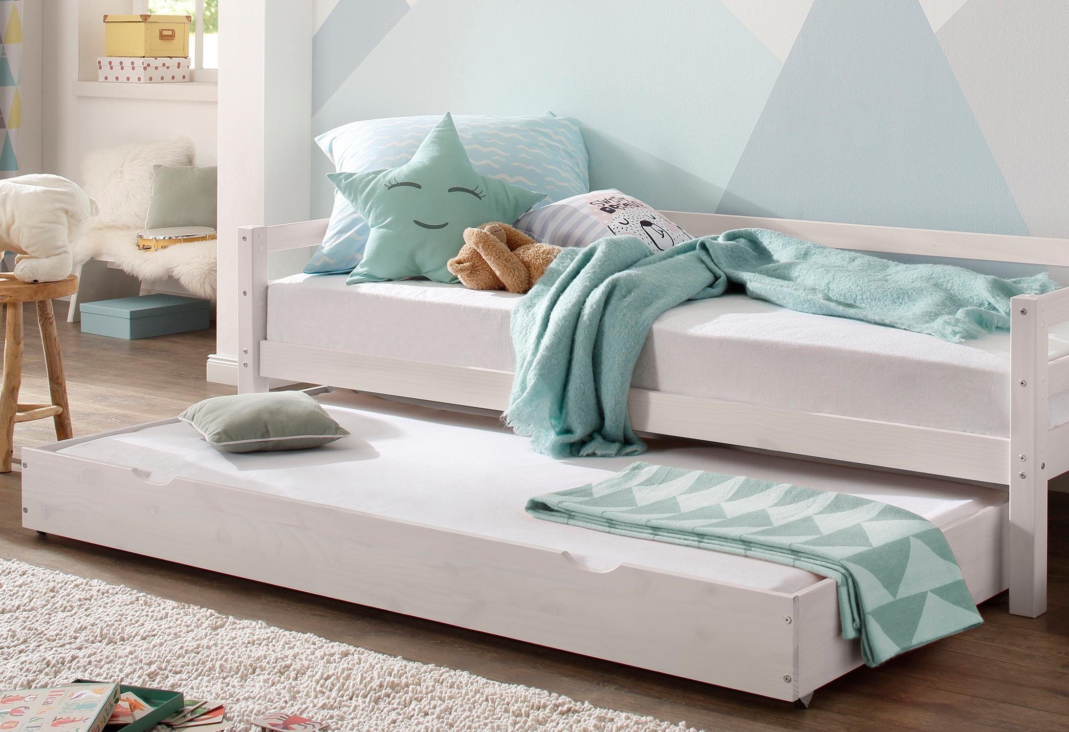 Lüttenhütt Slaapbank Alpi met lade van grenenhout, totale breedte 103 cm, kinderbed (1 stuk)