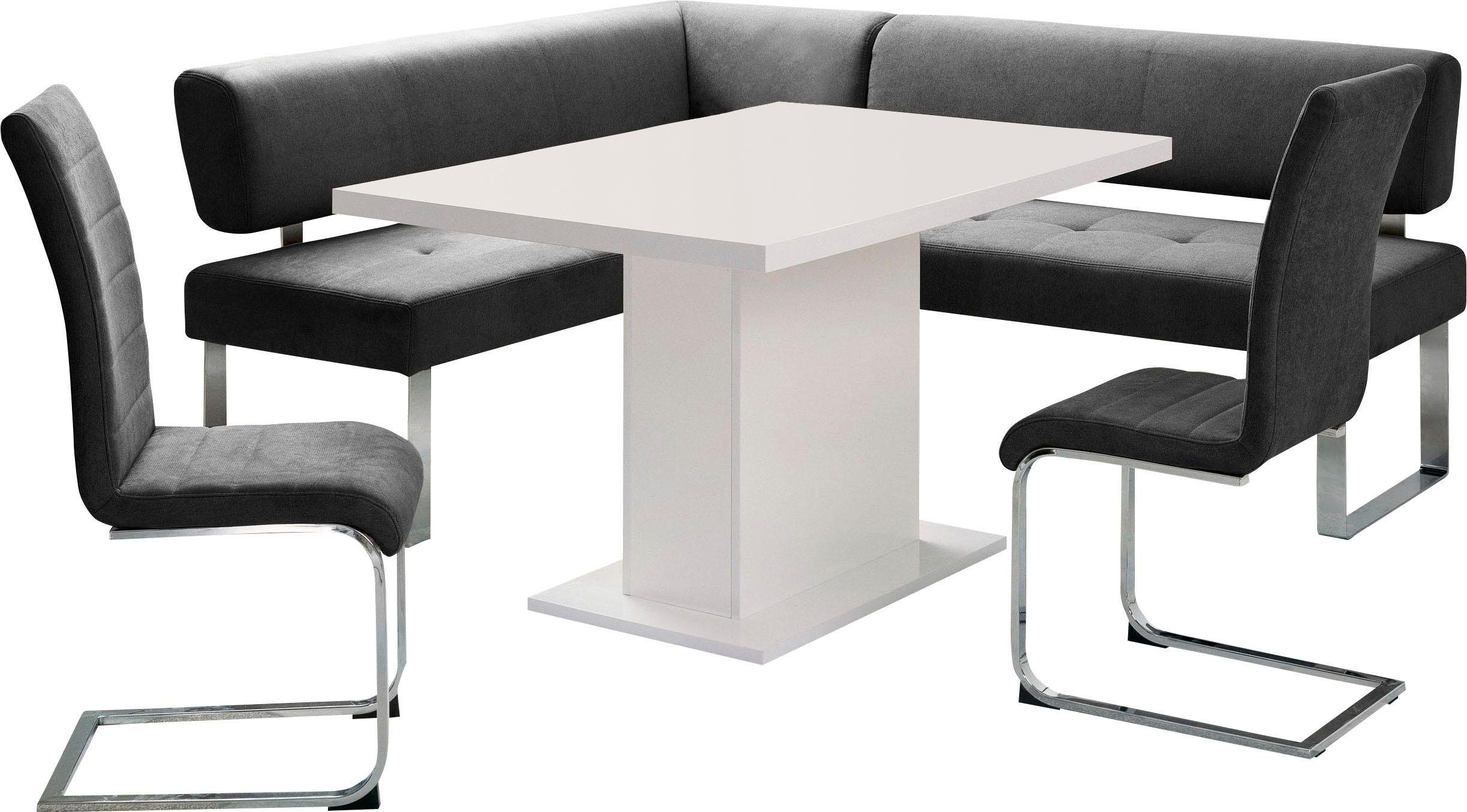 eethoek Aran Tafel, breedte 136 cm, hoekbank lange zijde 215 cm, naar