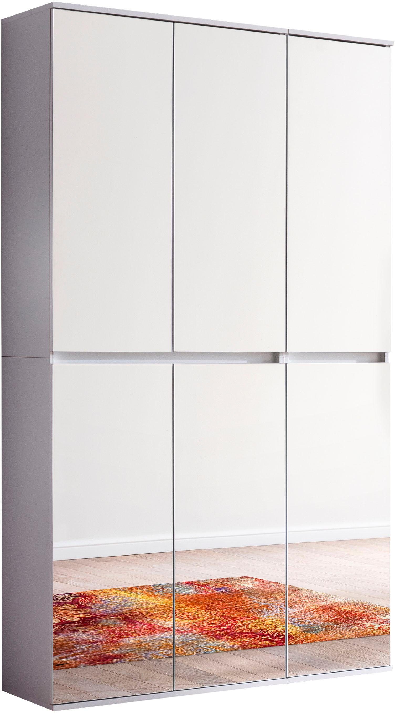 INOSIGN Halmeubelset Malcesine 2 multifunctionele kasten met spiegelglasfronten - (b/d/h) 111/34/191 cm (set, 2-delig)