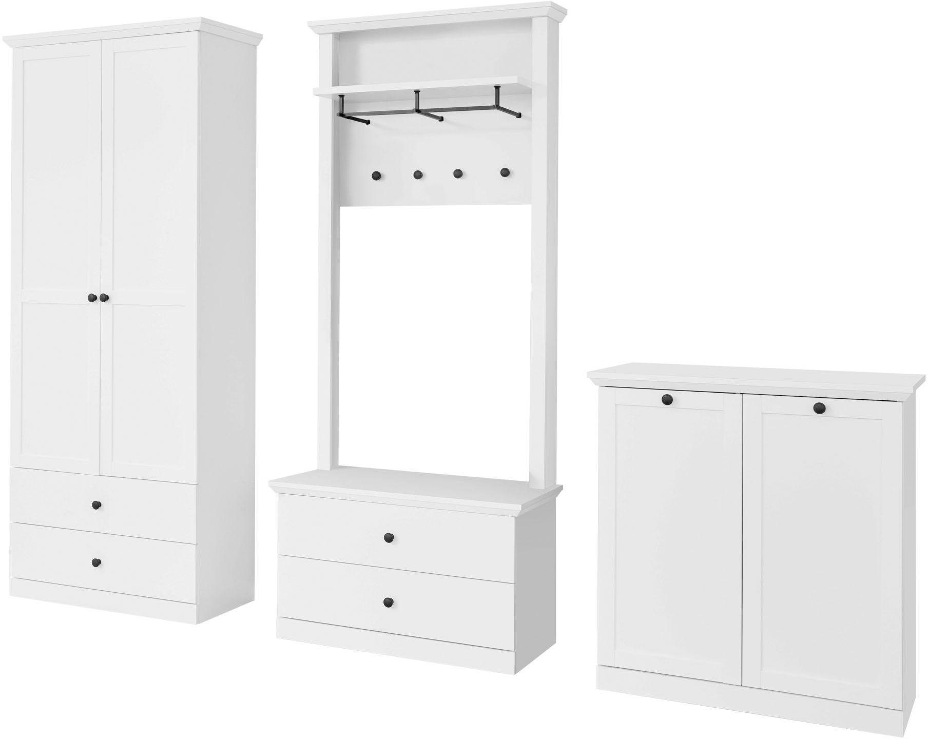Home affaire Halmeubelset Örebro tijdloze landelijke stijl, volledig uittrekbaar (set, 4-delig)