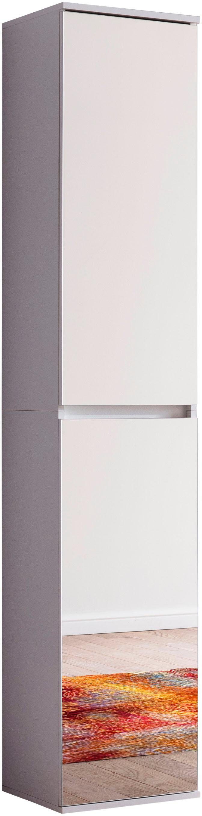 INOSIGN Kledingkast Malcesine met spiegelfront en 7 planken, breedte 37 cm