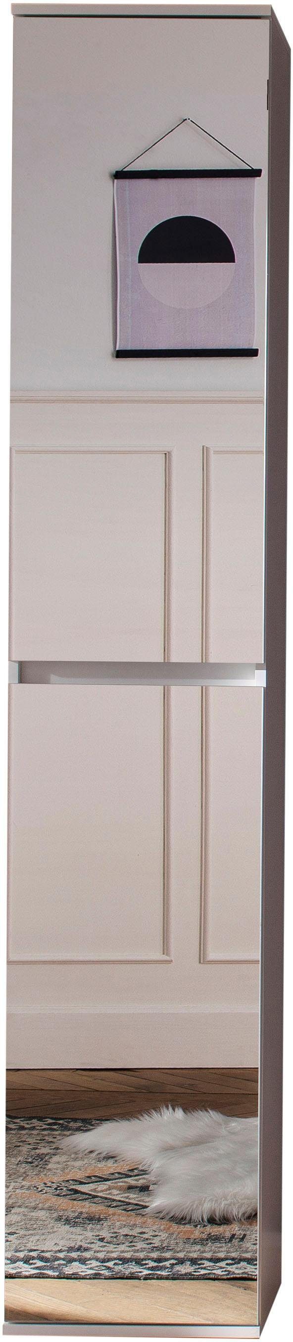 INOSIGN Kledingkast Malcesine met spiegelfront en 7 planken, breedte 37 cm