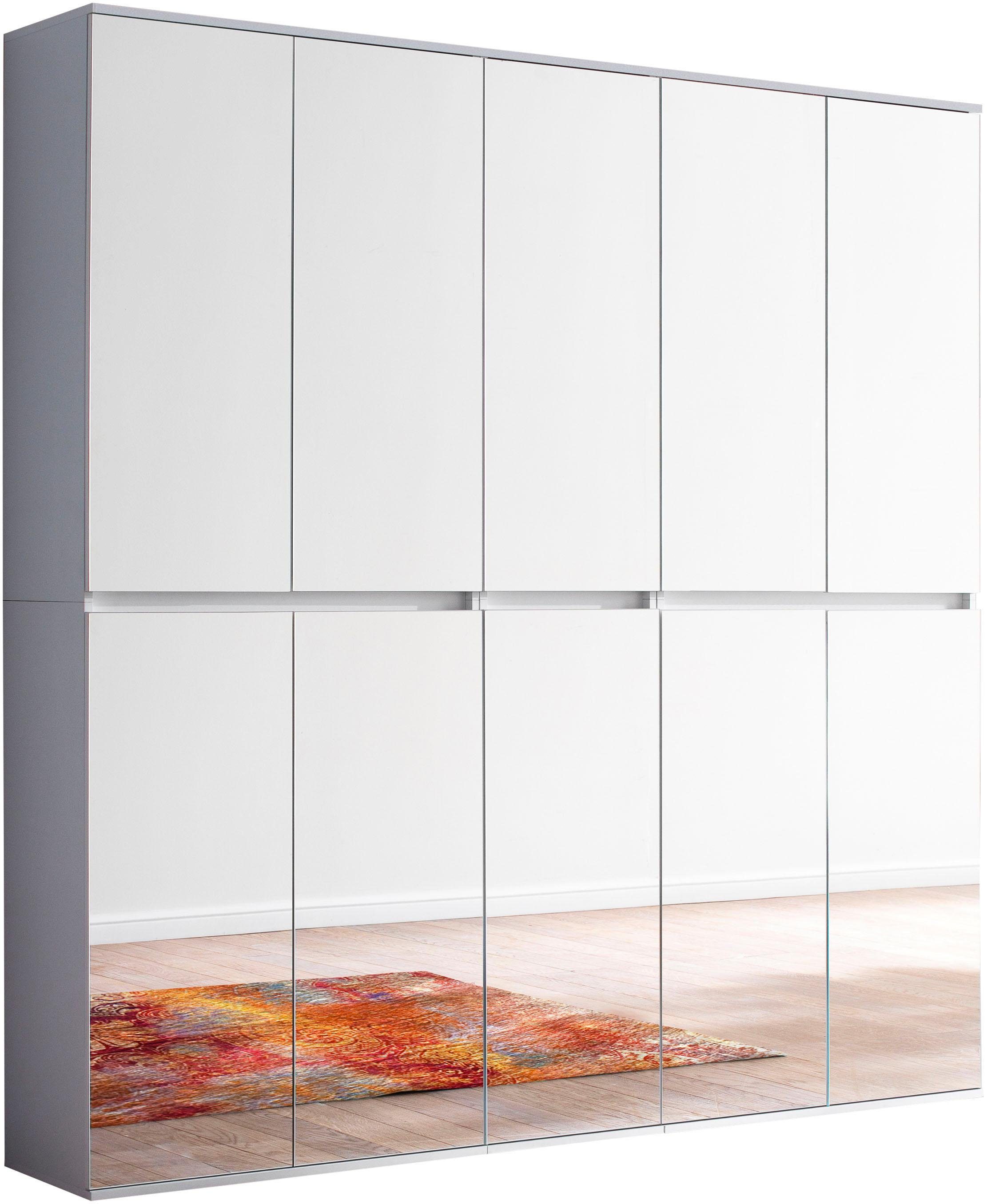 INOSIGN Halmeubelset Malcesine 3 multifunctionele kasten met spiegelglasfronten - (b/d/h) 185/34/191 cm (3-delig)