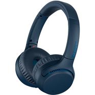 sony bluetooth-hoofdtelefoon wh-xb700 headset met microfoon, amazon alexa  google assistant, gebarenbediening blauw