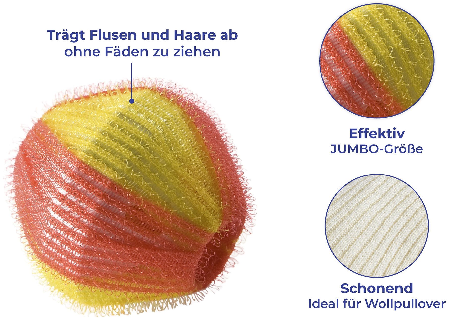 WENKO Wasbal Model Pluisverdrijver Jumbo (set, 6 stuks)
