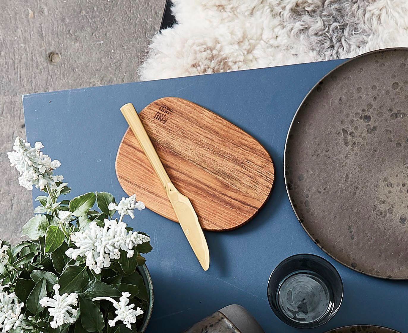 aida RAW Snijplank RAW Teak organische vorm (set, 2 stuks)
