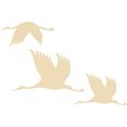 wall-art sierobject voor aan de wand peppel - kraanvogels - vogelvlucht 01 beige