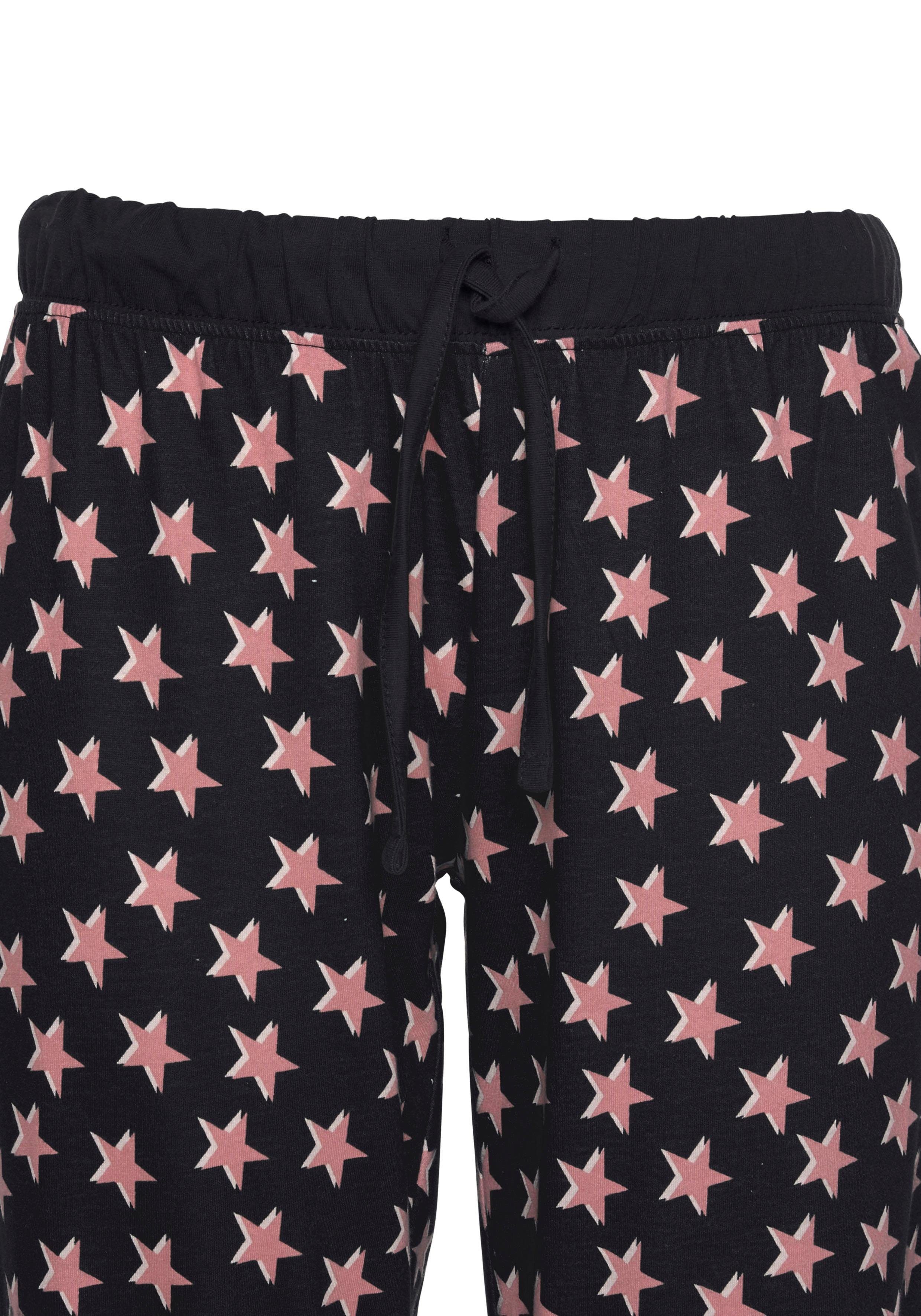 Vivance Dreams Pyjama met sterpatroon (4-delig, Set van 2)