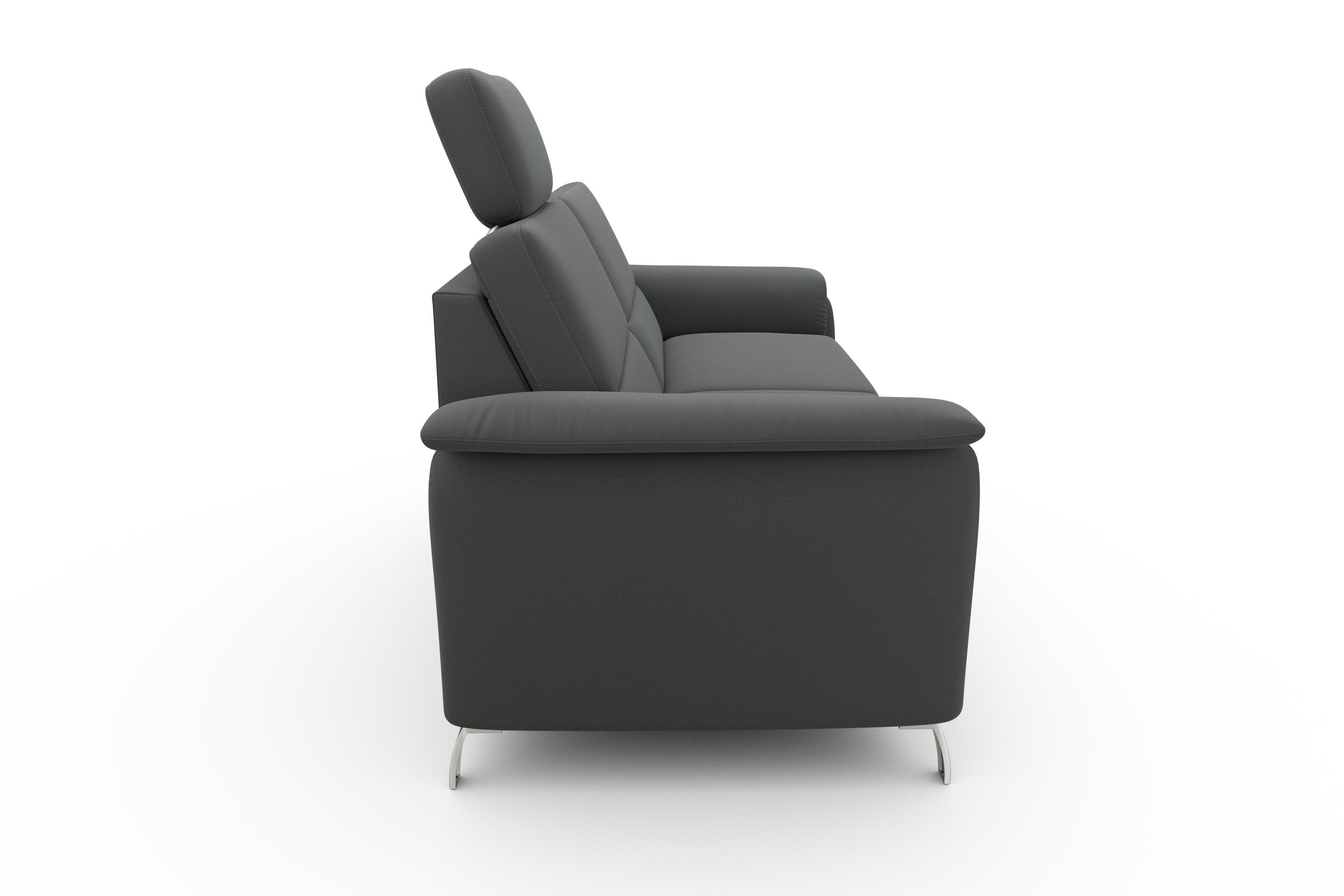 sit&more 2,5-zitsbank Palmera Binnenveringsinterieur, stekkersysteem voor 2 hoofdsteunen (optioneel)