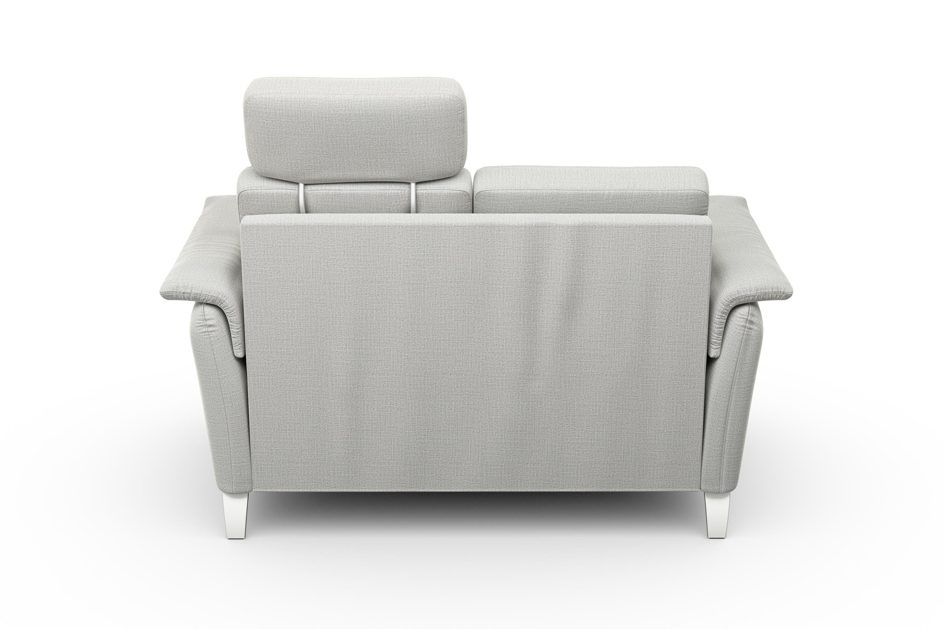 sit&more 2-zitsbank Palmera Binnenveringsinterieur, stekkersysteem voor 2 hoofdsteunen (optioneel)