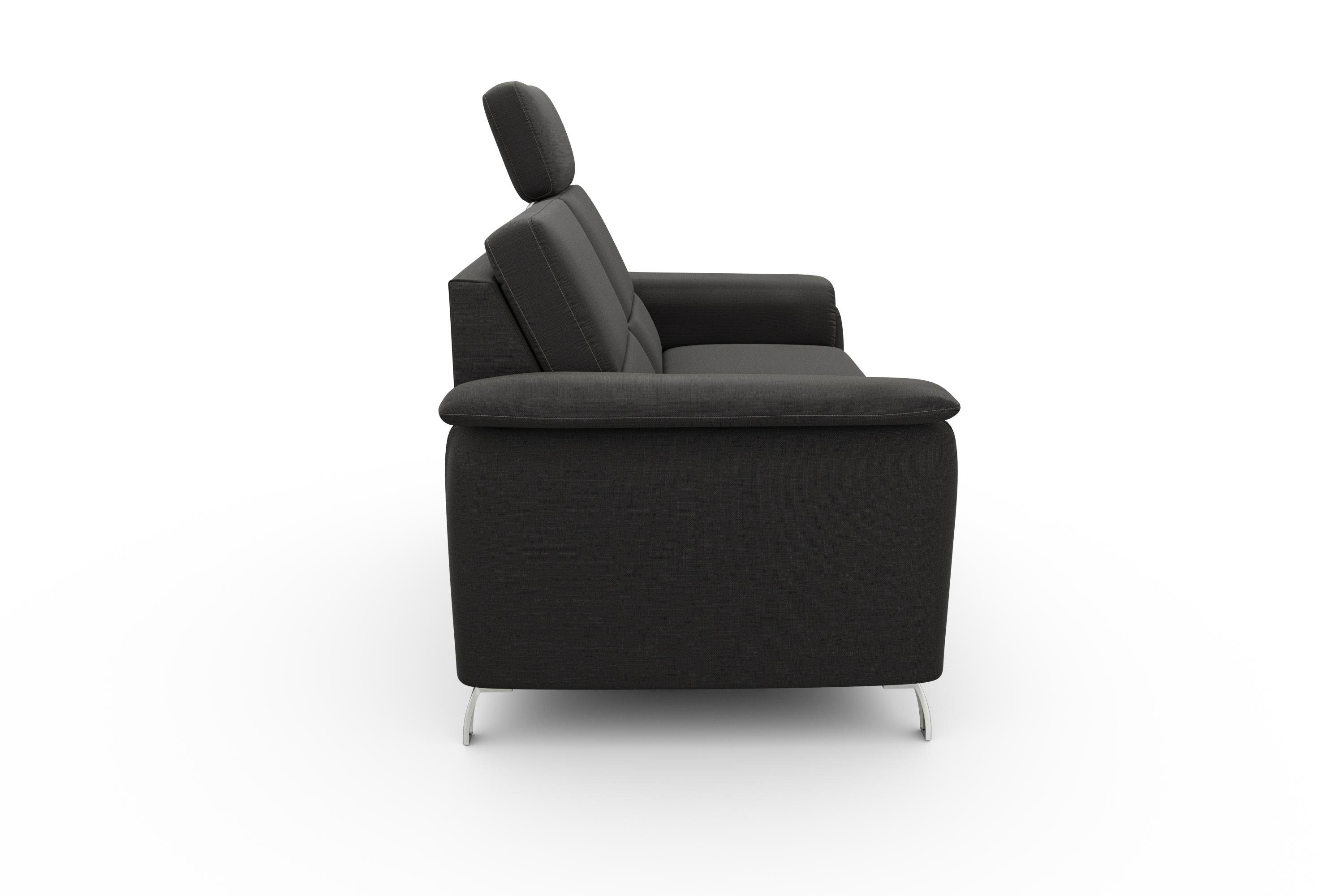 sit&more 2-zitsbank Palmera Binnenveringsinterieur, stekkersysteem voor 2 hoofdsteunen (optioneel)