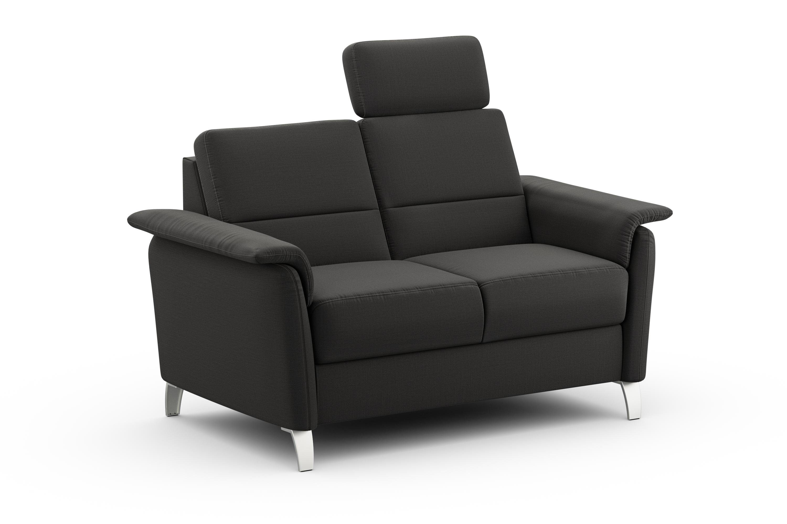 sit&more 2-zitsbank Palmera Binnenveringsinterieur, stekkersysteem voor 2 hoofdsteunen (optioneel)