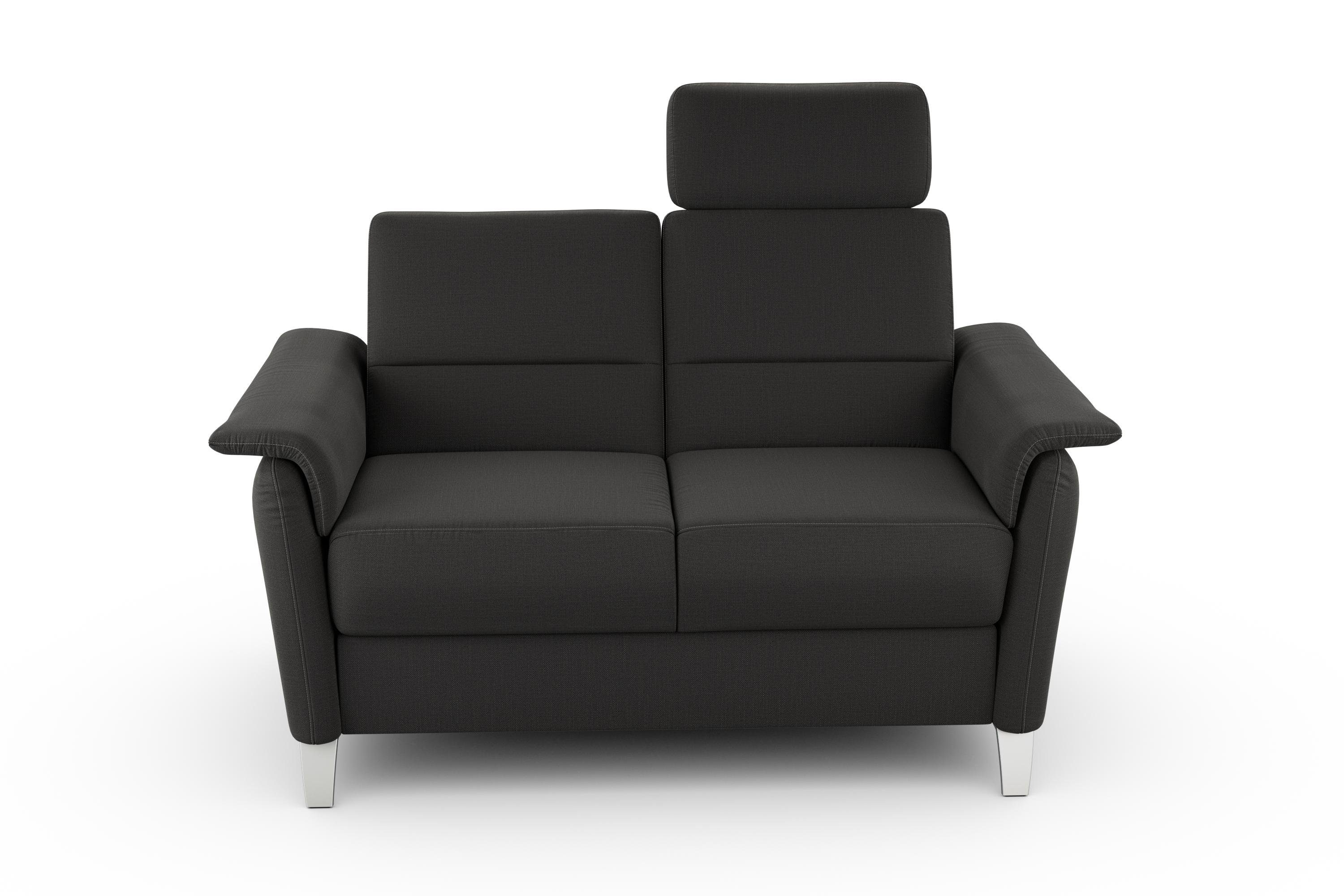sit&more 2-zitsbank Palmera Binnenveringsinterieur, stekkersysteem voor 2 hoofdsteunen (optioneel)