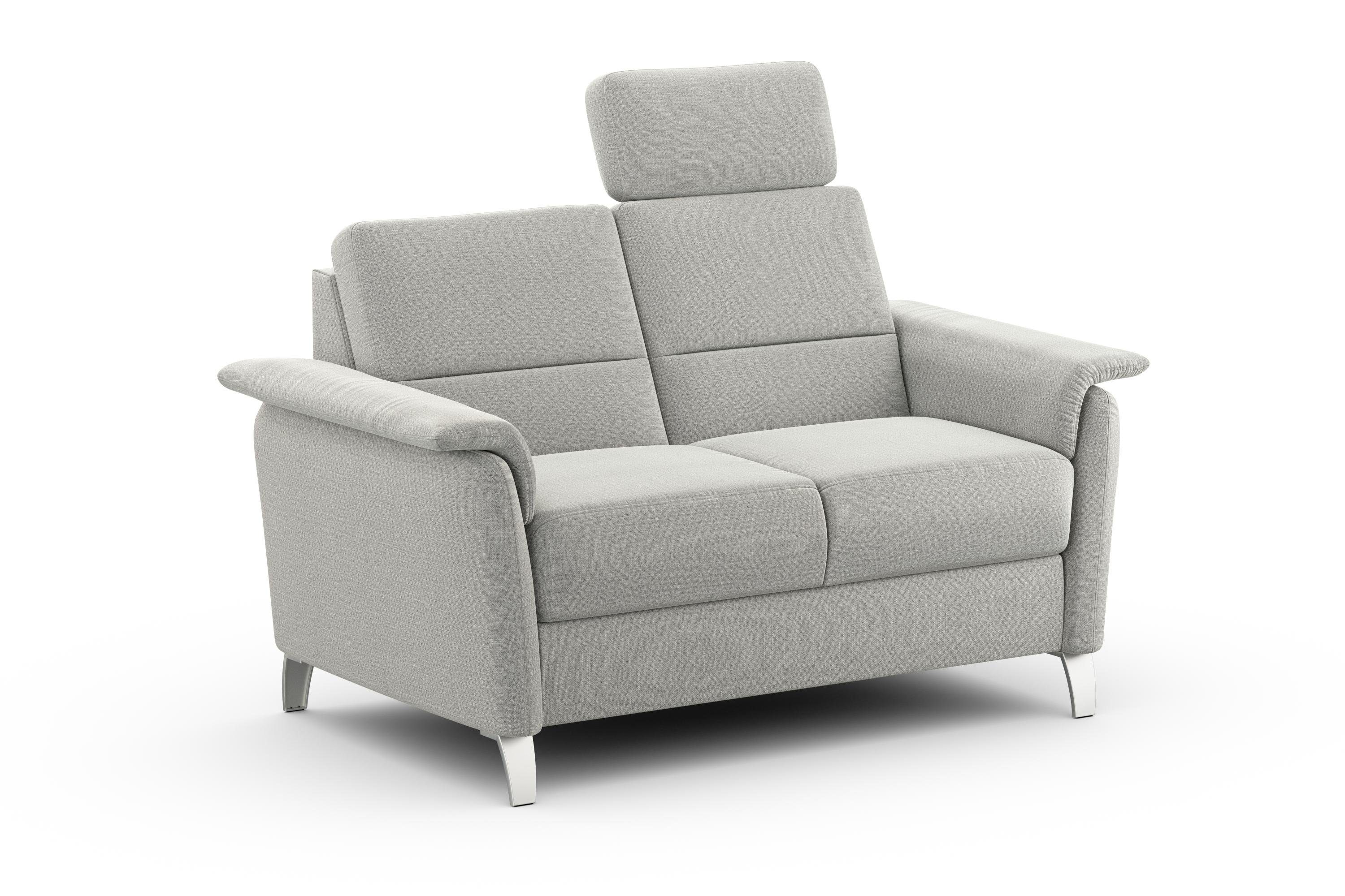 sit&more 2-zitsbank Palmera Binnenveringsinterieur, stekkersysteem voor 2 hoofdsteunen (optioneel)