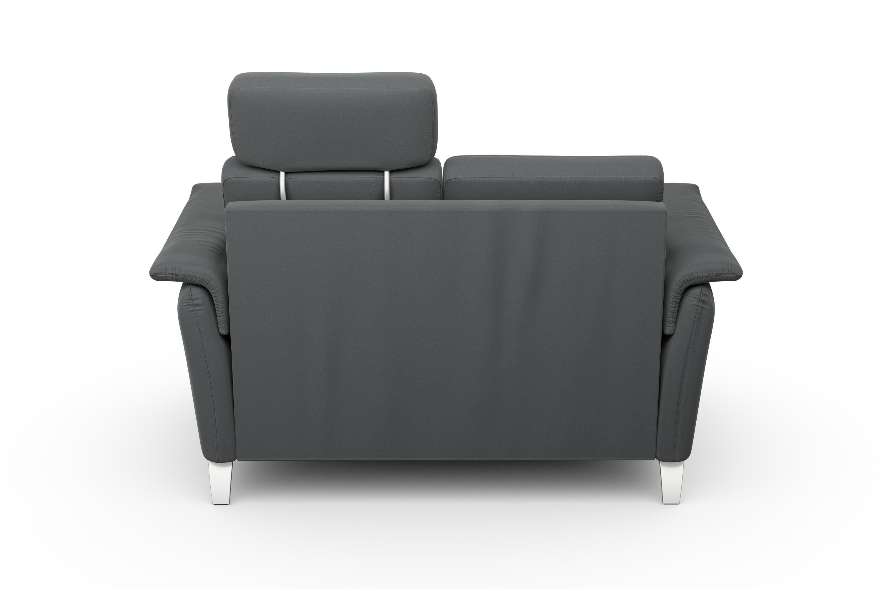 sit&more 2-zitsbank Palmera Binnenveringsinterieur, stekkersysteem voor 2 hoofdsteunen (optioneel)