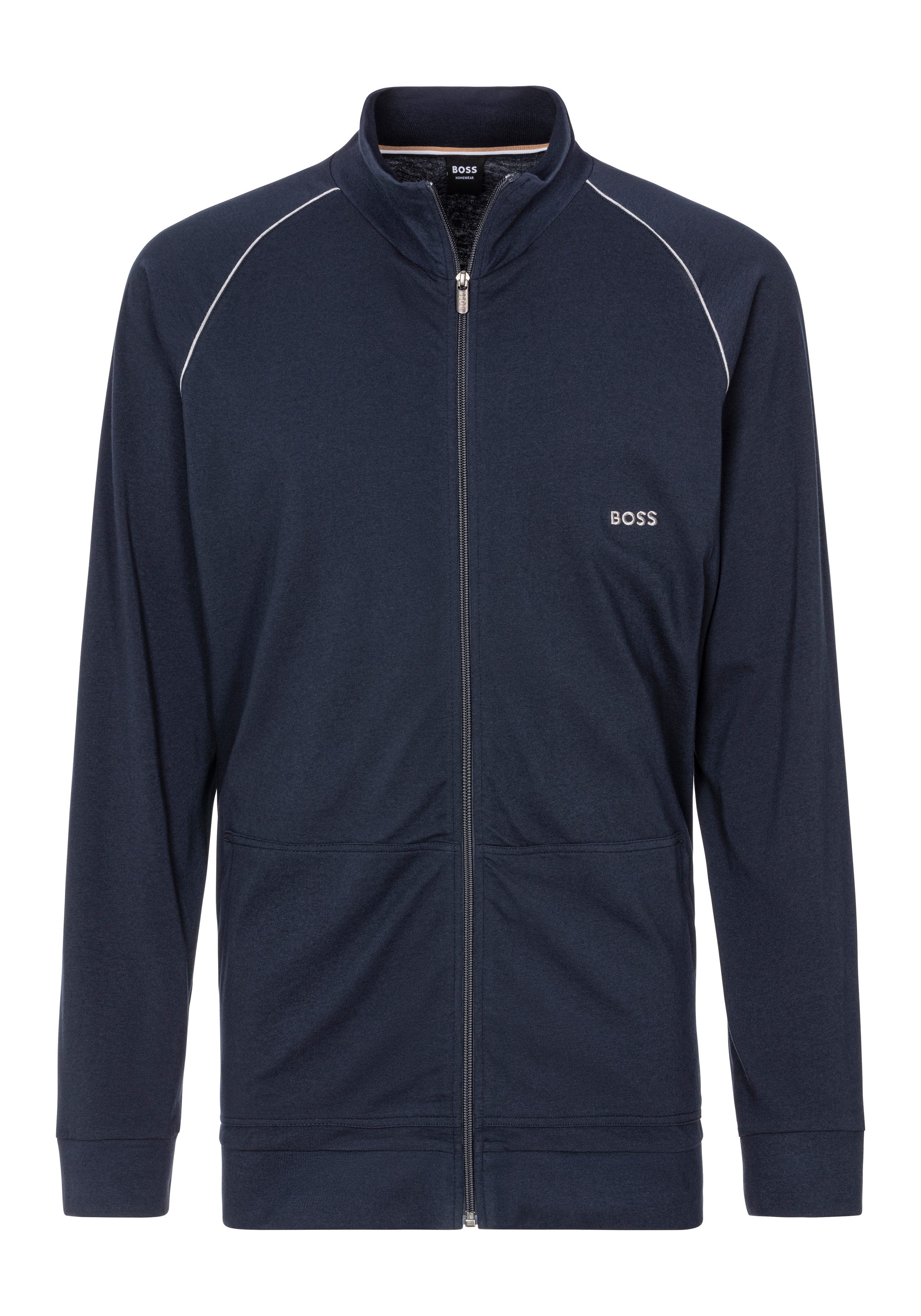 BOSS Sweatvest met geborduurd logo