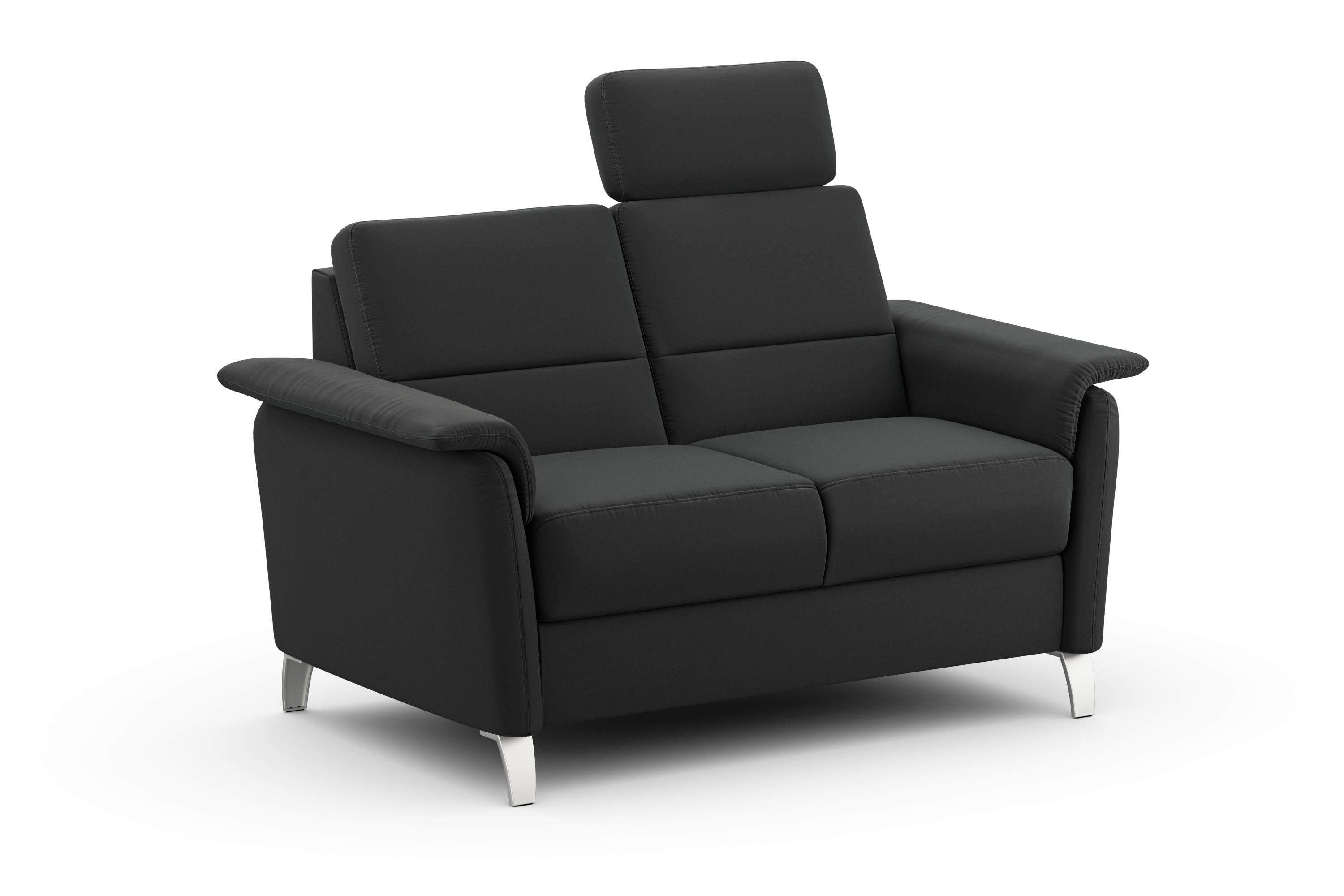 sit&more 2-zitsbank Palmera Binnenveringsinterieur, stekkersysteem voor 2 hoofdsteunen (optioneel)